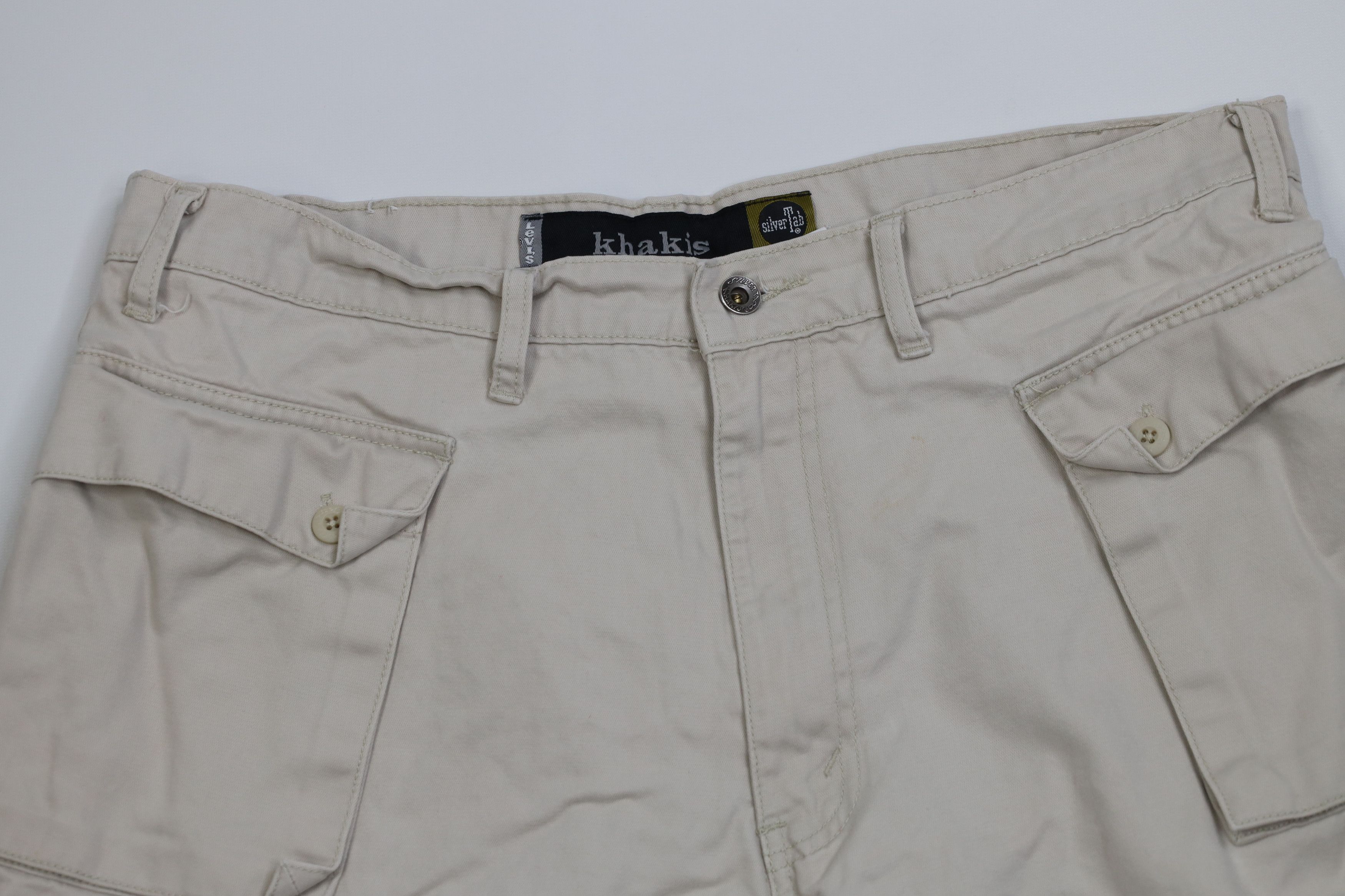 Levi's Vintage 90 Levis Silvertab Loose Fit Big Pocket Cargo Shorts Size US 36 / EU 52 - 2 Thumbnail
