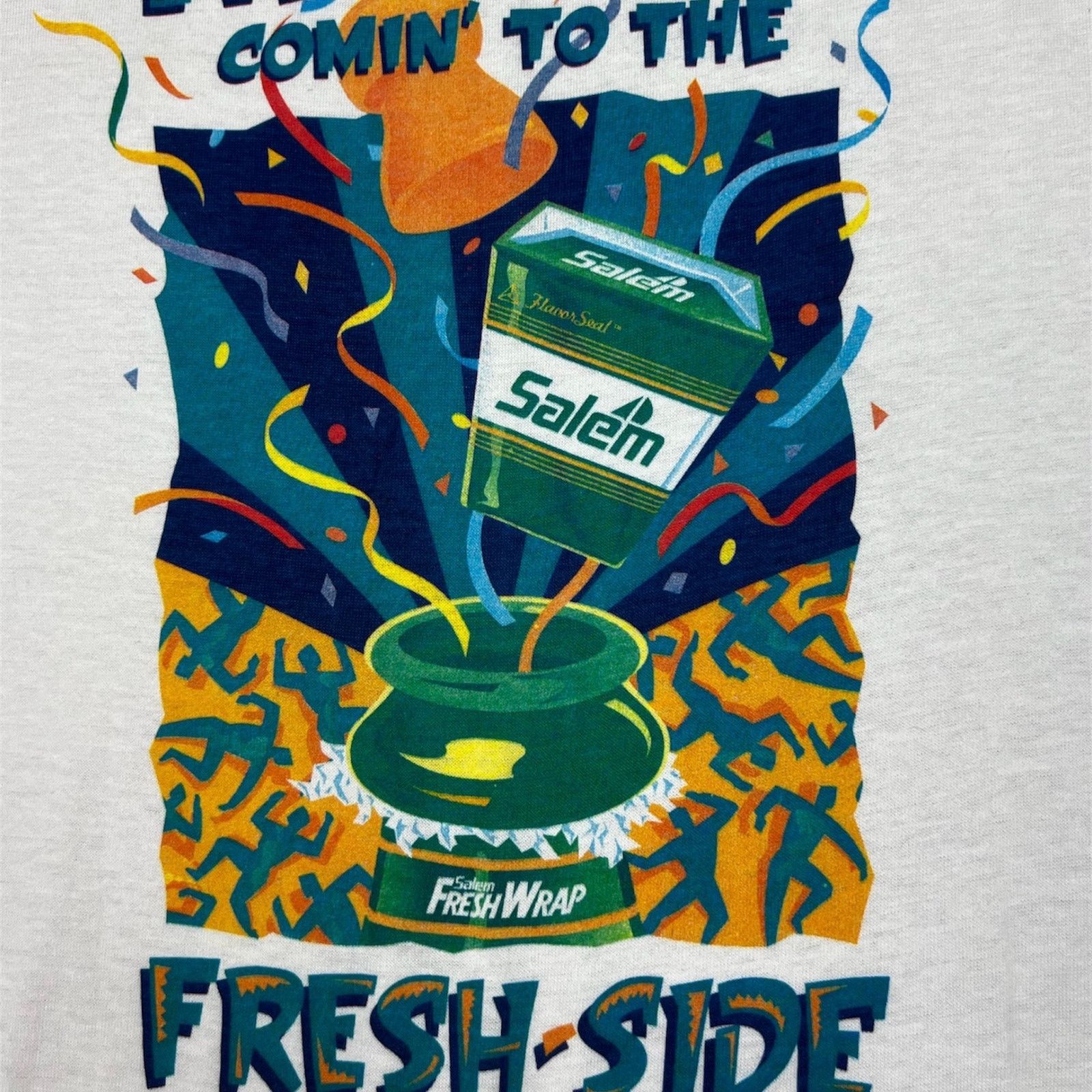Vintage Vintage 1992 Salem Fresh Wraps Tee Size US XL / EU 56 / 4 - 2 Thumbnail