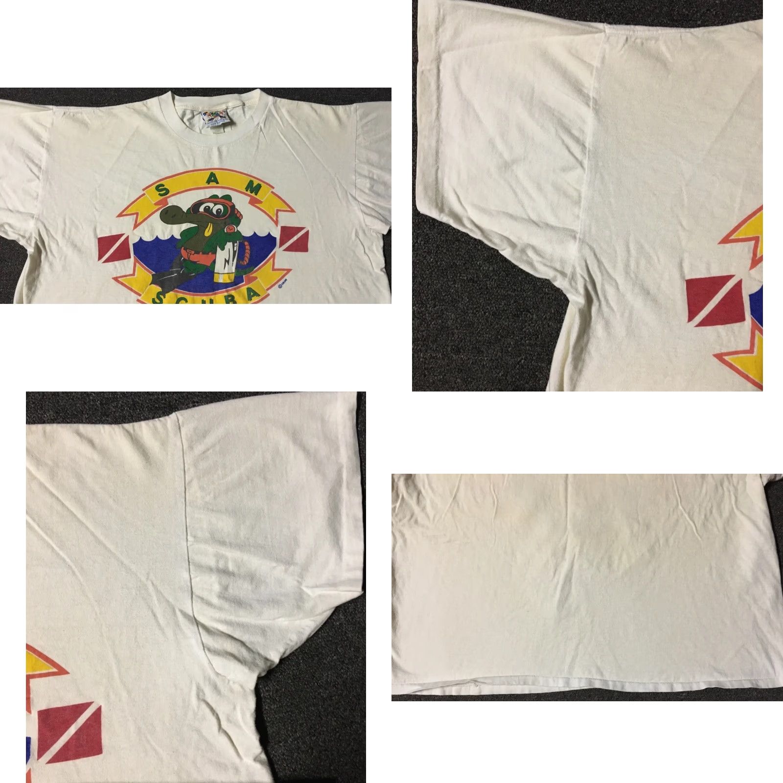 Vintage VINTAGE Sam Scuba I Love Going Down Shirt XL White Boxy Mens 90s Grunge Beach Funny Size US XL / EU 56 / 4 - 8 Thumbnail