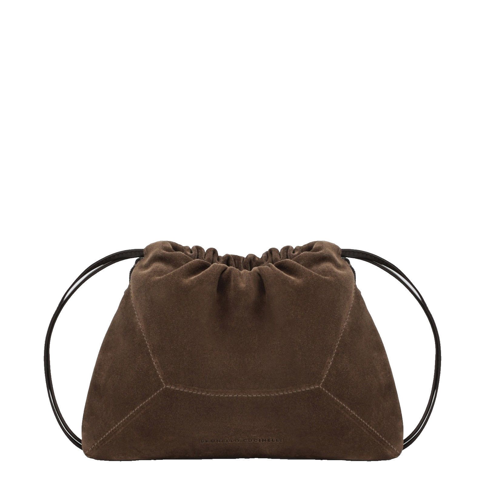 Brunello Cucinelli BRUNELLO CUCINELLI Caramel Suede BC Duo Pouch Bag New & Auth Size ONE SIZE - 1 Thumbnail
