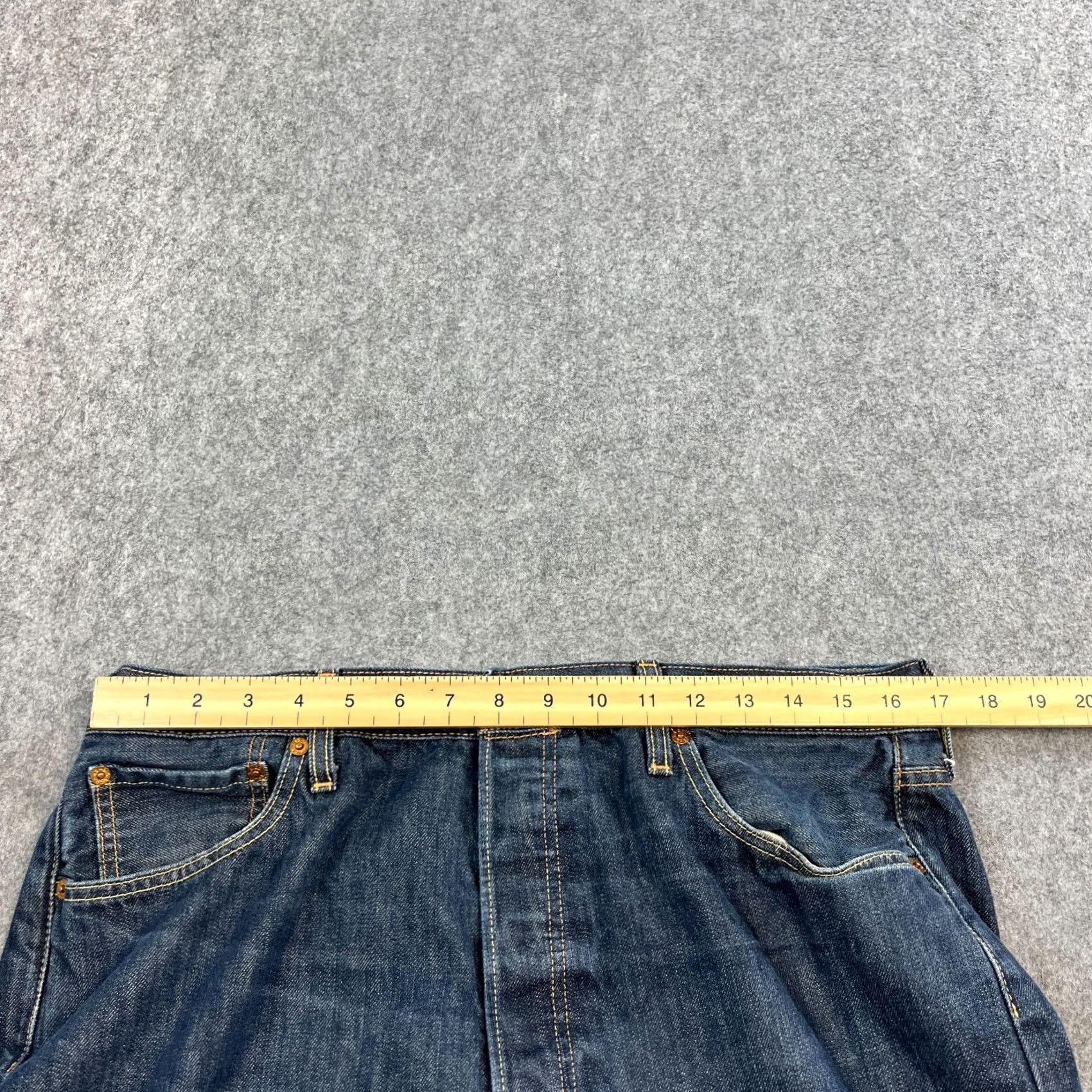 Levi's Levi's 501 Jeans Straight 34 32 Dark Blue Indigo Cotton Premium E Size US 34 / EU 50 - 6 Thumbnail