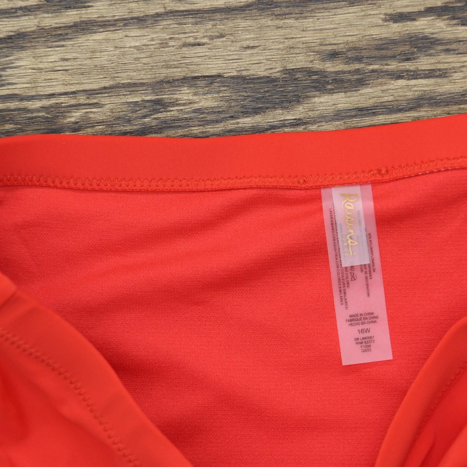 Other Nwt Raisins Plus Size Costa Bikini Bottom L840061 Red 16w Size ONE SIZE - 4 Thumbnail