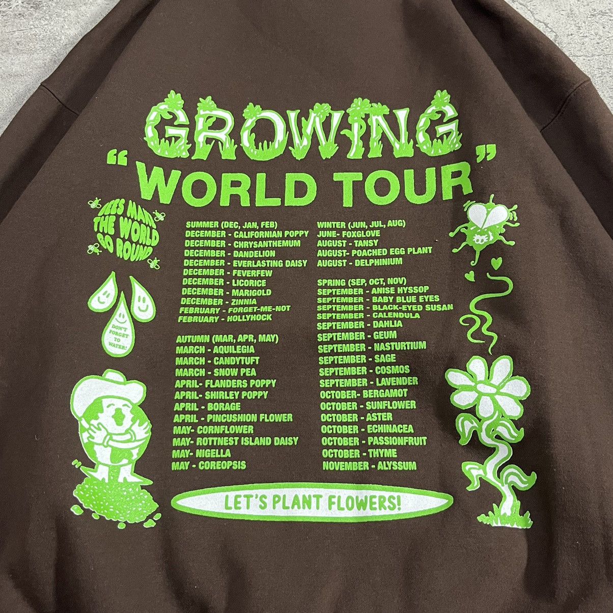 Other Bee a Friend World Tour Hoodie Brown Size M / US 6-8 / IT 42-44 - 8 Thumbnail