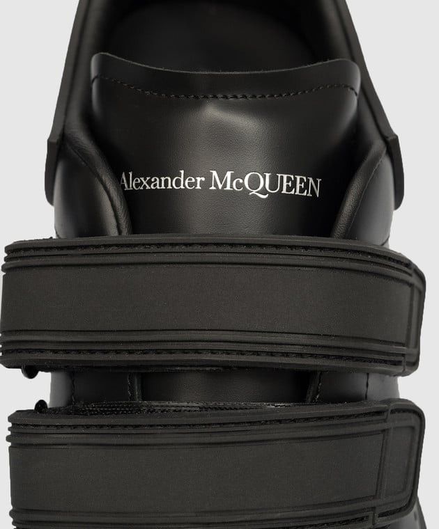 Alexander McQueen o1w1db10725 Sneake Leath S Rubb in Black Size US 9.5 / EU 42-43 - 5 Thumbnail