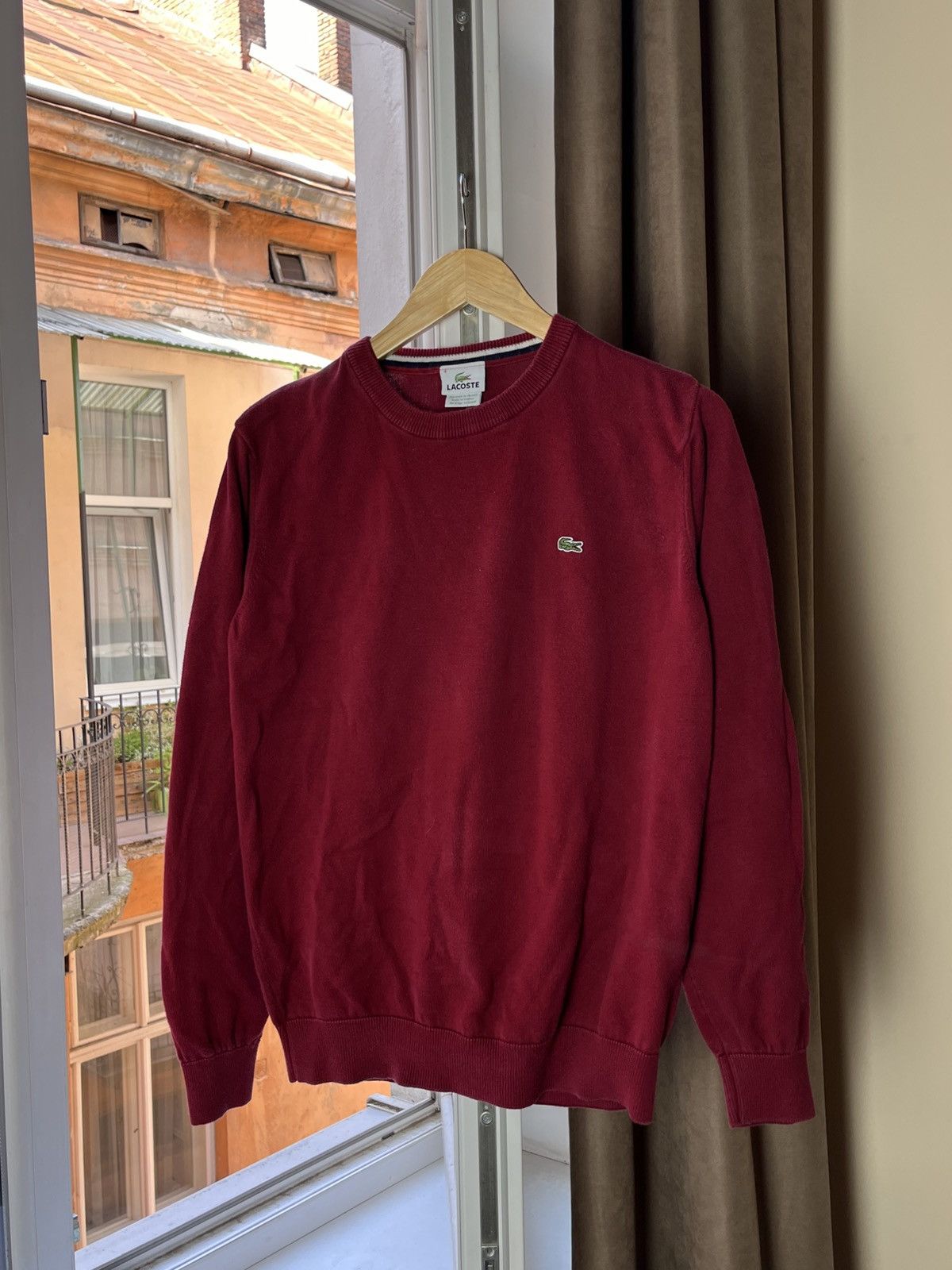 Lacoste 🔥00’s Lacoste Boxy Knit Sweater Old Money Y2k Jumper Size US S / EU 44-46 / 1 - 1 Thumbnail