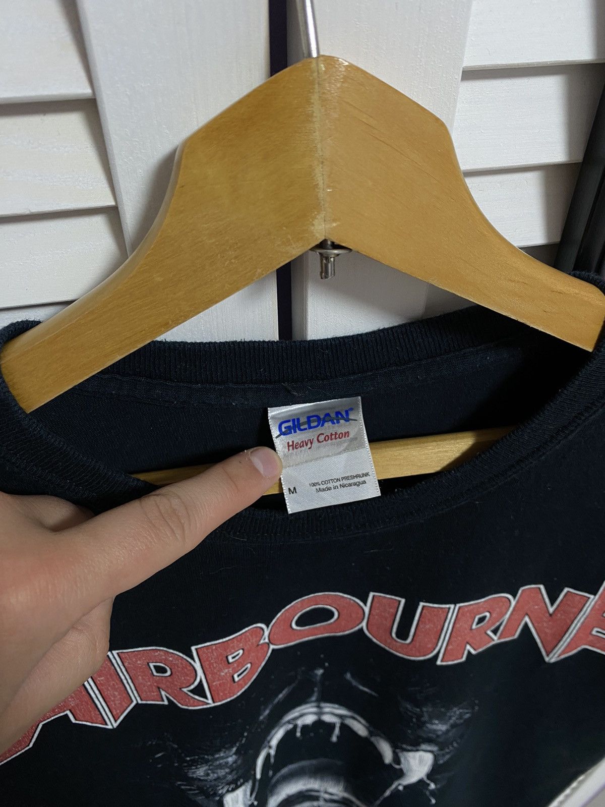 Band Tees Vintage 00s T-Shirt Airbourne The Black Dog Graphic Size US M / EU 48-50 / 2 - 6 Thumbnail