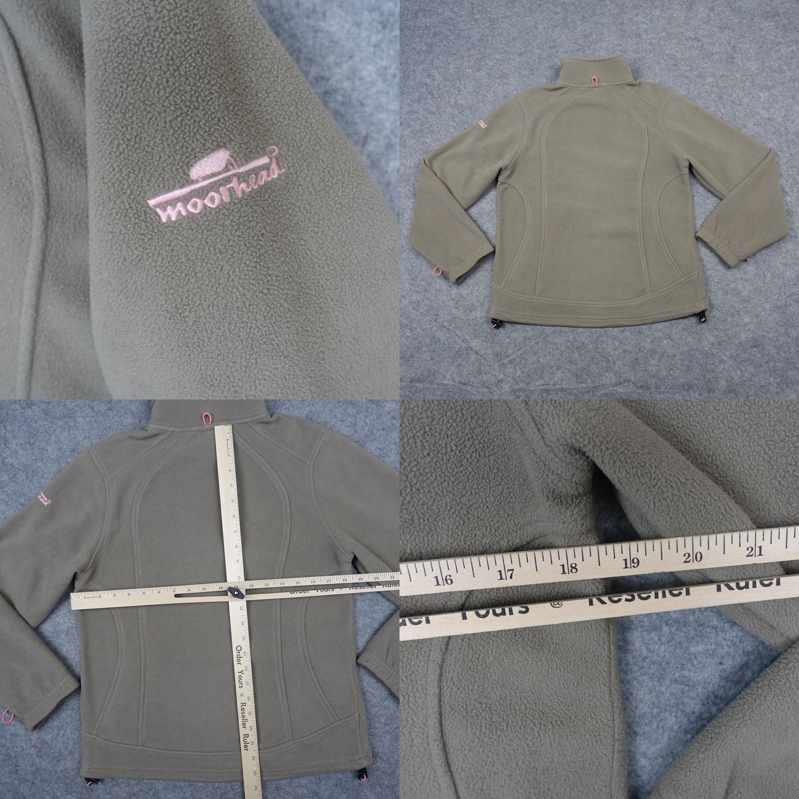 Vintage VINTAGE Moorhead Jacket Womens 38 Brown Fleece Full Zip Embroidered Flower Align Size XS / US 0-2 / IT 36-38 - 8 Thumbnail