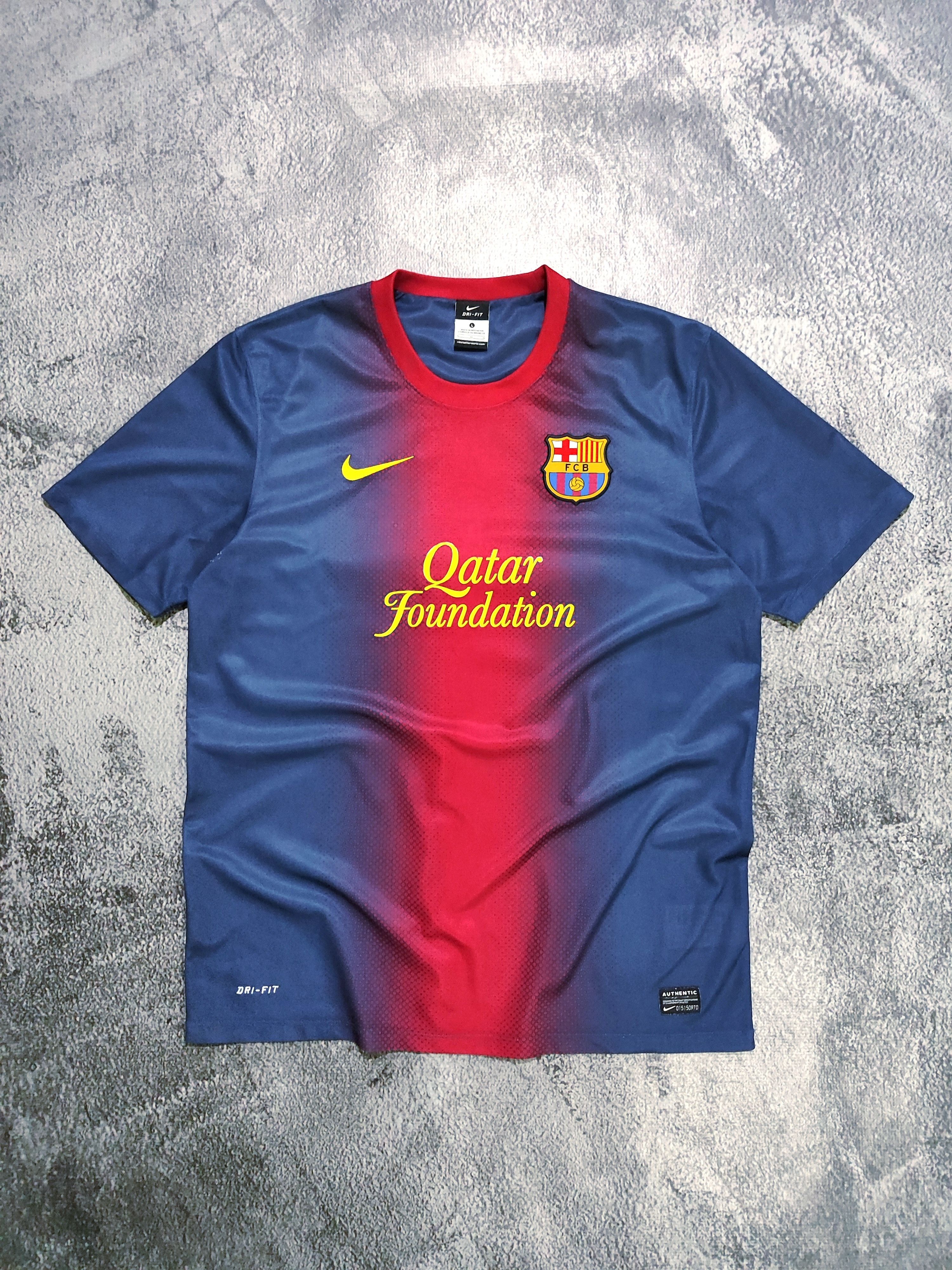 Nike Nike FC Barcelona 2012-2013 Home Jersey Size US L / EU 52-54 / 3 - 1 Thumbnail