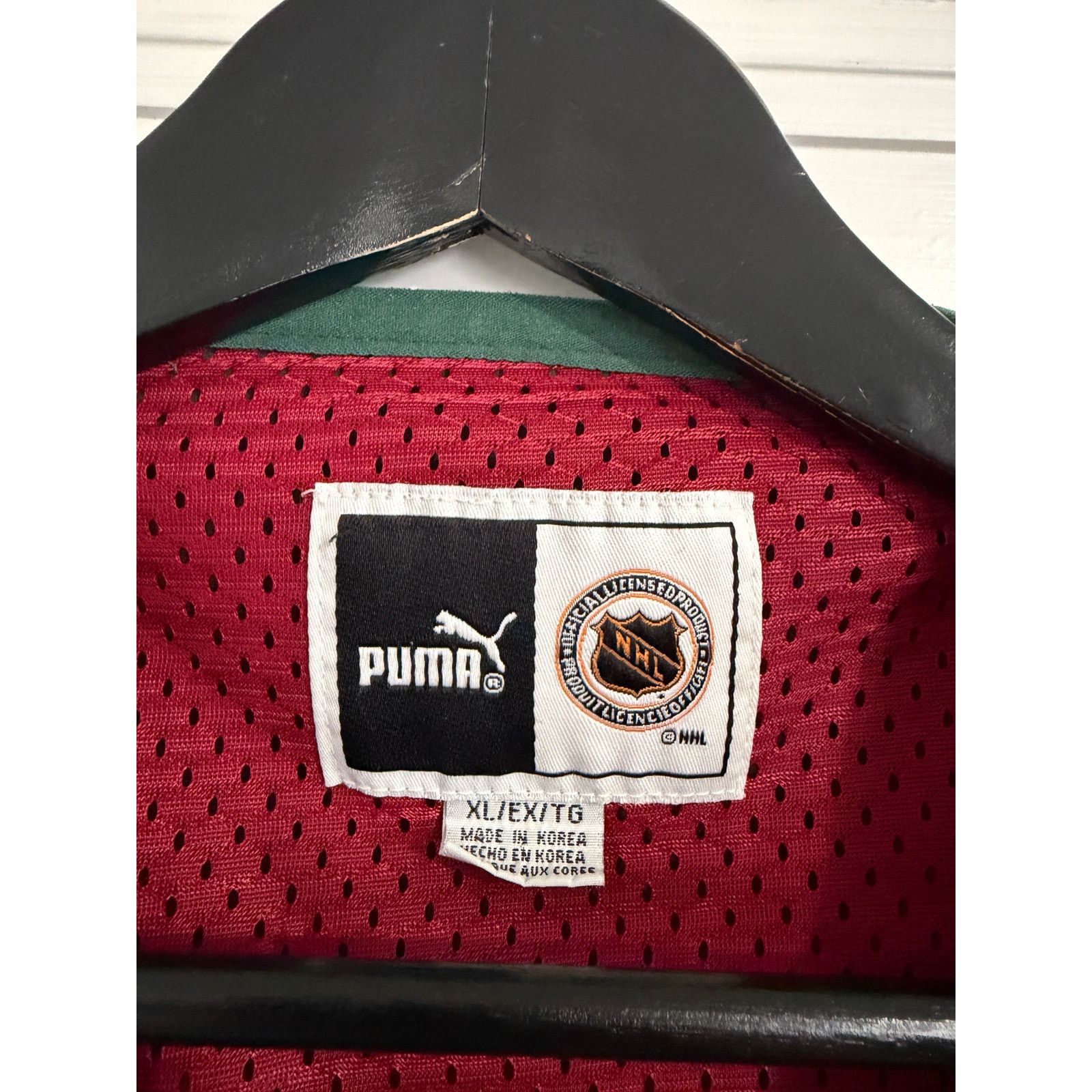 Puma Retro Minnesota Wild Hockey Windbreaker Size XL Size US XL / EU 56 / 4 - 4 Thumbnail