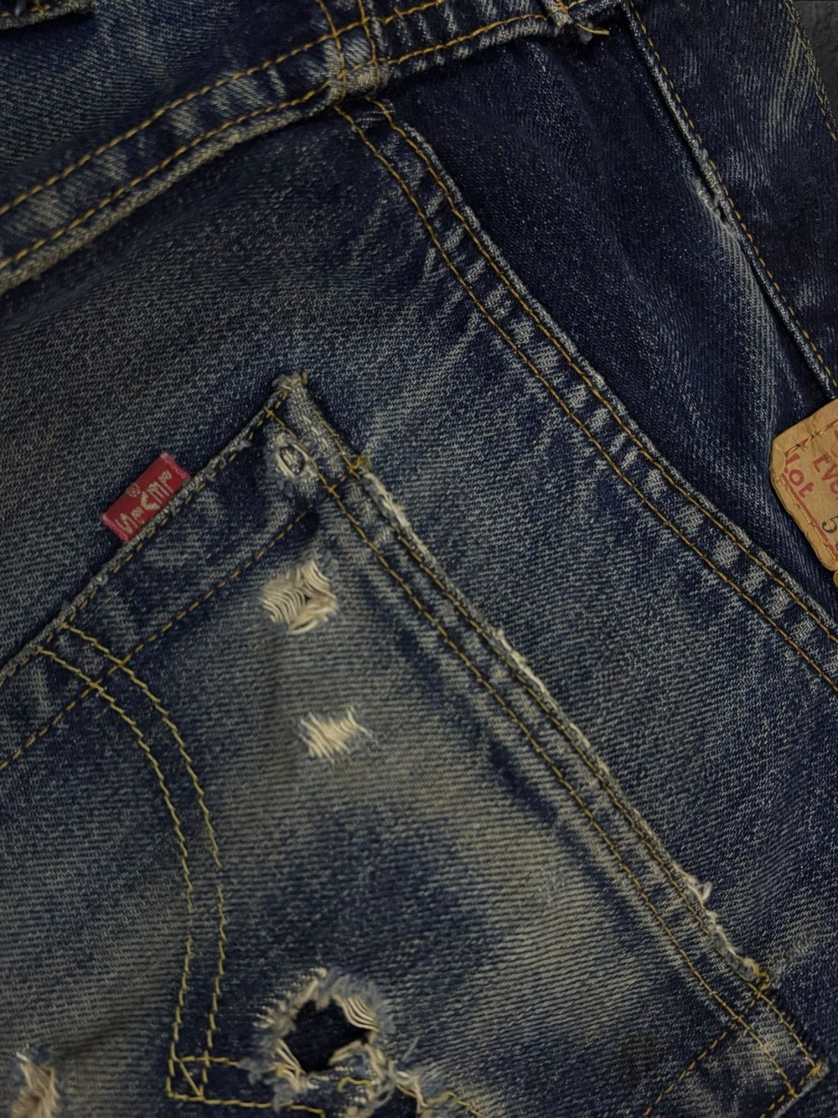Levi's Vtg 80s US Levis Big E 501 #555 Grunge Selvedge Jeans Size US 30 / EU 46 - 13 Thumbnail