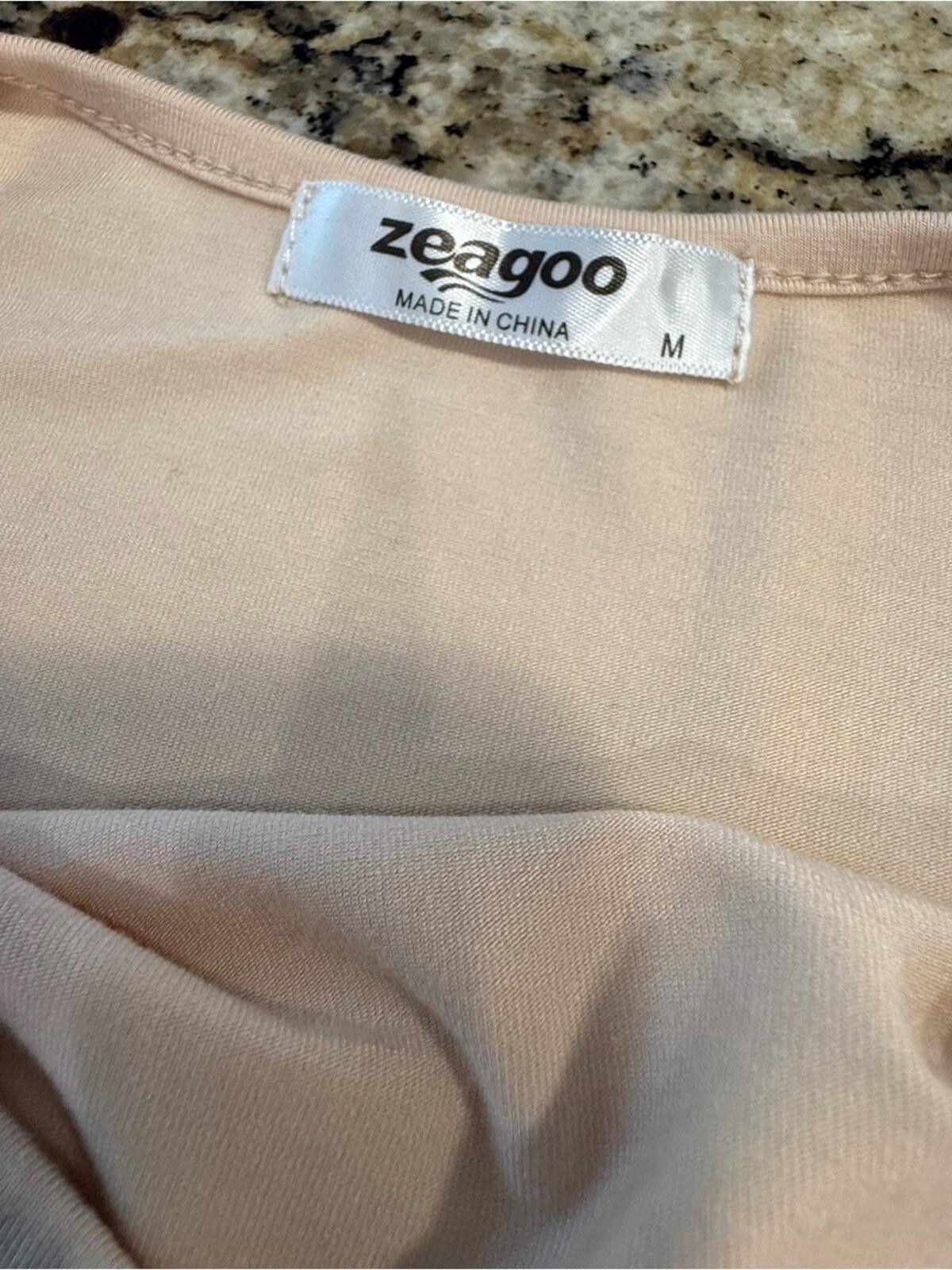 Zeagoo Zeagoo body suit sheer Swiss dot long sleeves SZ M Size M / US 6-8 / IT 42-44 - 5 Thumbnail