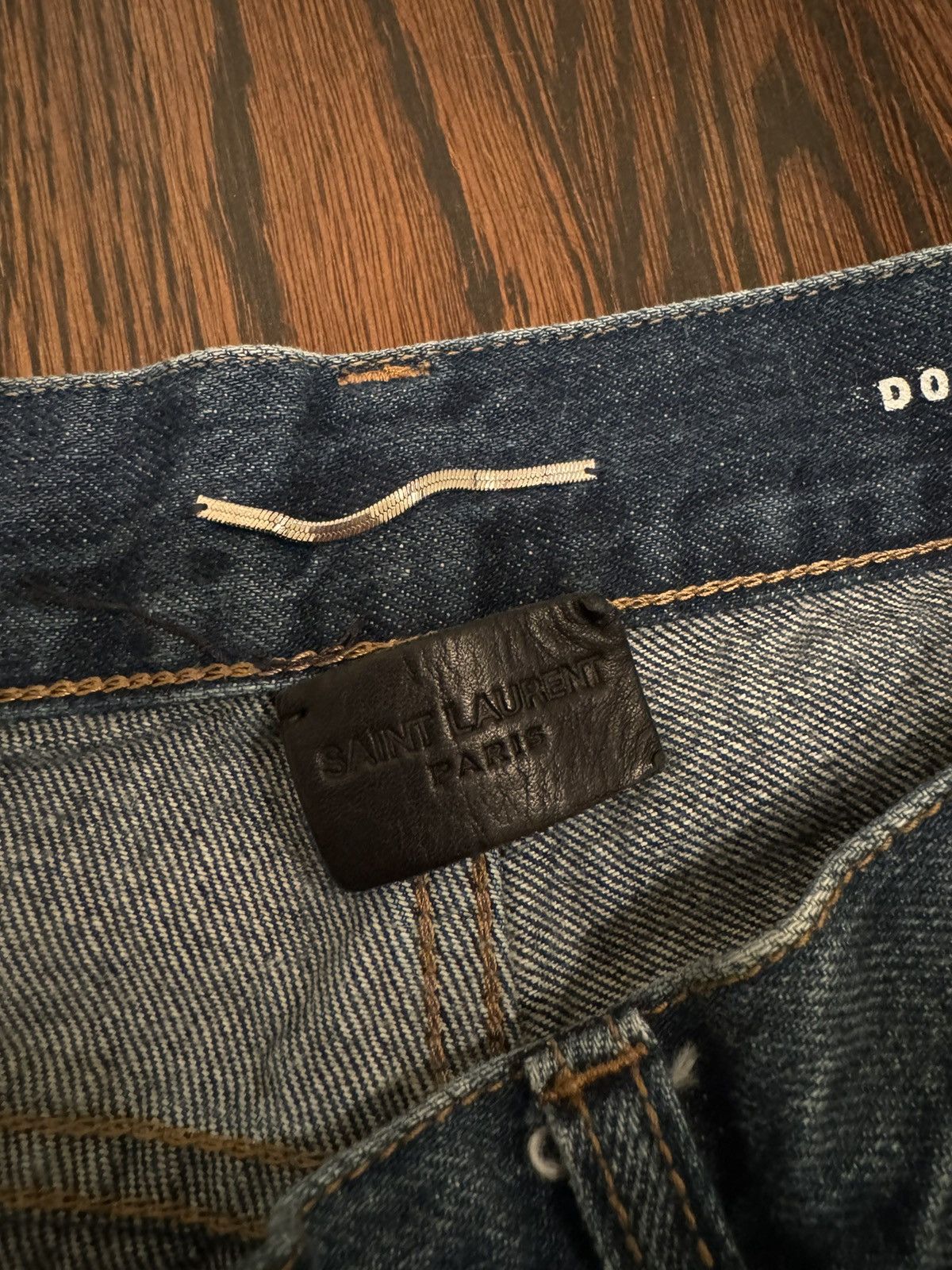 Saint Laurent Paris Saint Laurent washed blue ripped skinny jeans Size US 27 - 3 Thumbnail