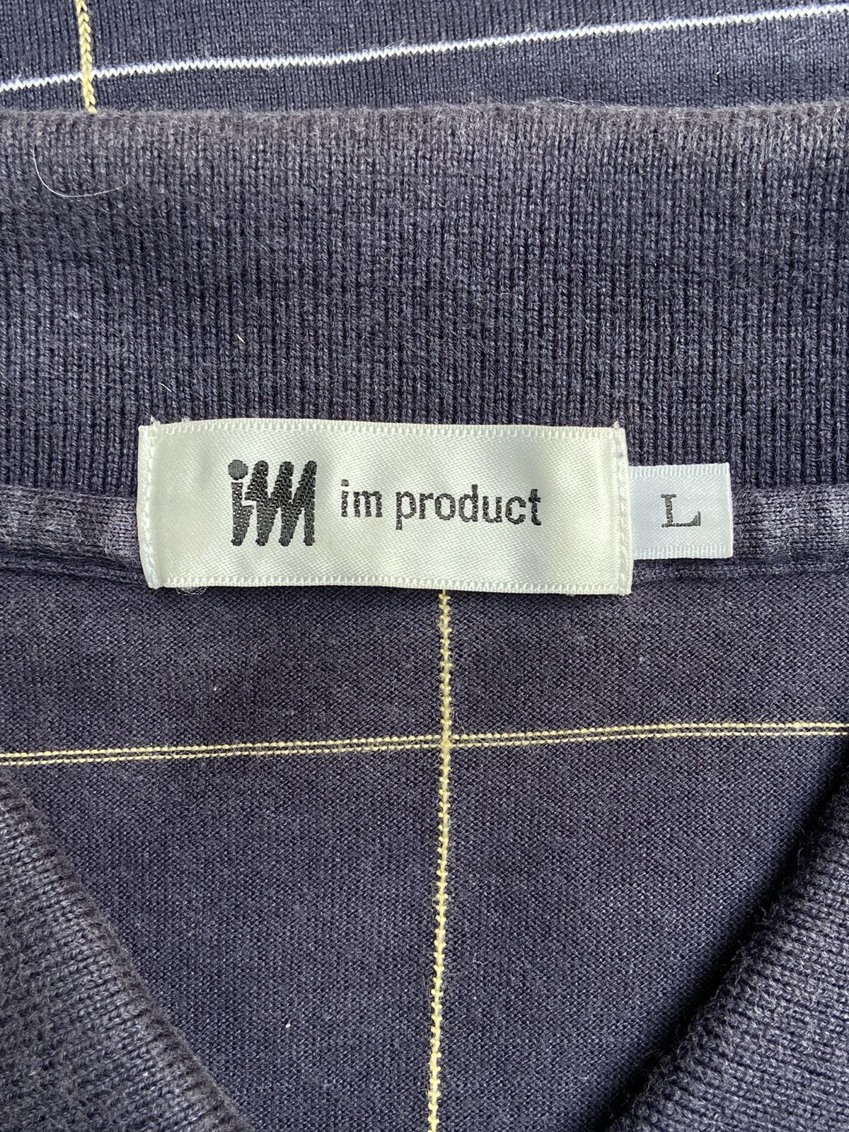 Issey Miyake IM PRODUCT Navy Plaid T-Shirt Size US M / EU 48-50 / 2 - 6 Thumbnail