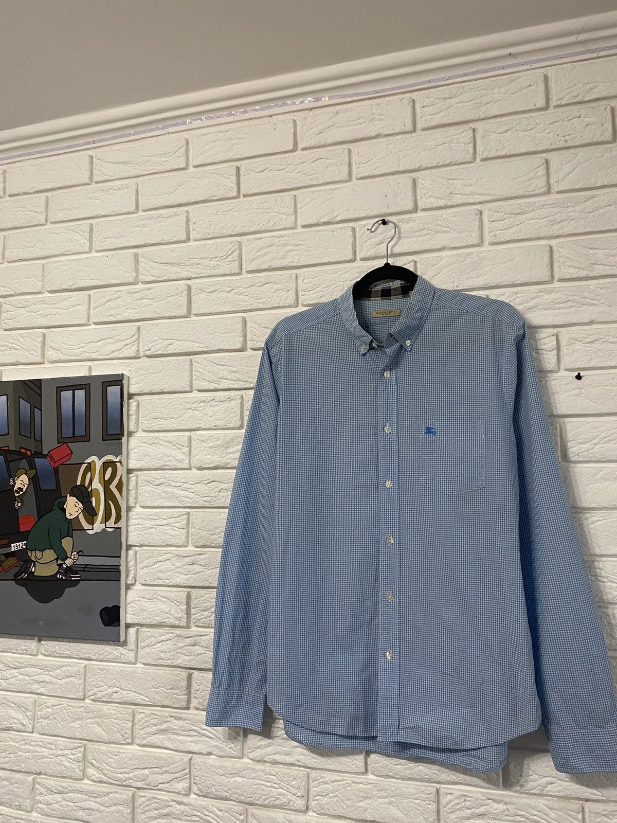 Burberry BURBERRY BRIT Shirt Casual Formal Check Men Size US L / EU 52-54 / 3 - 1 Thumbnail