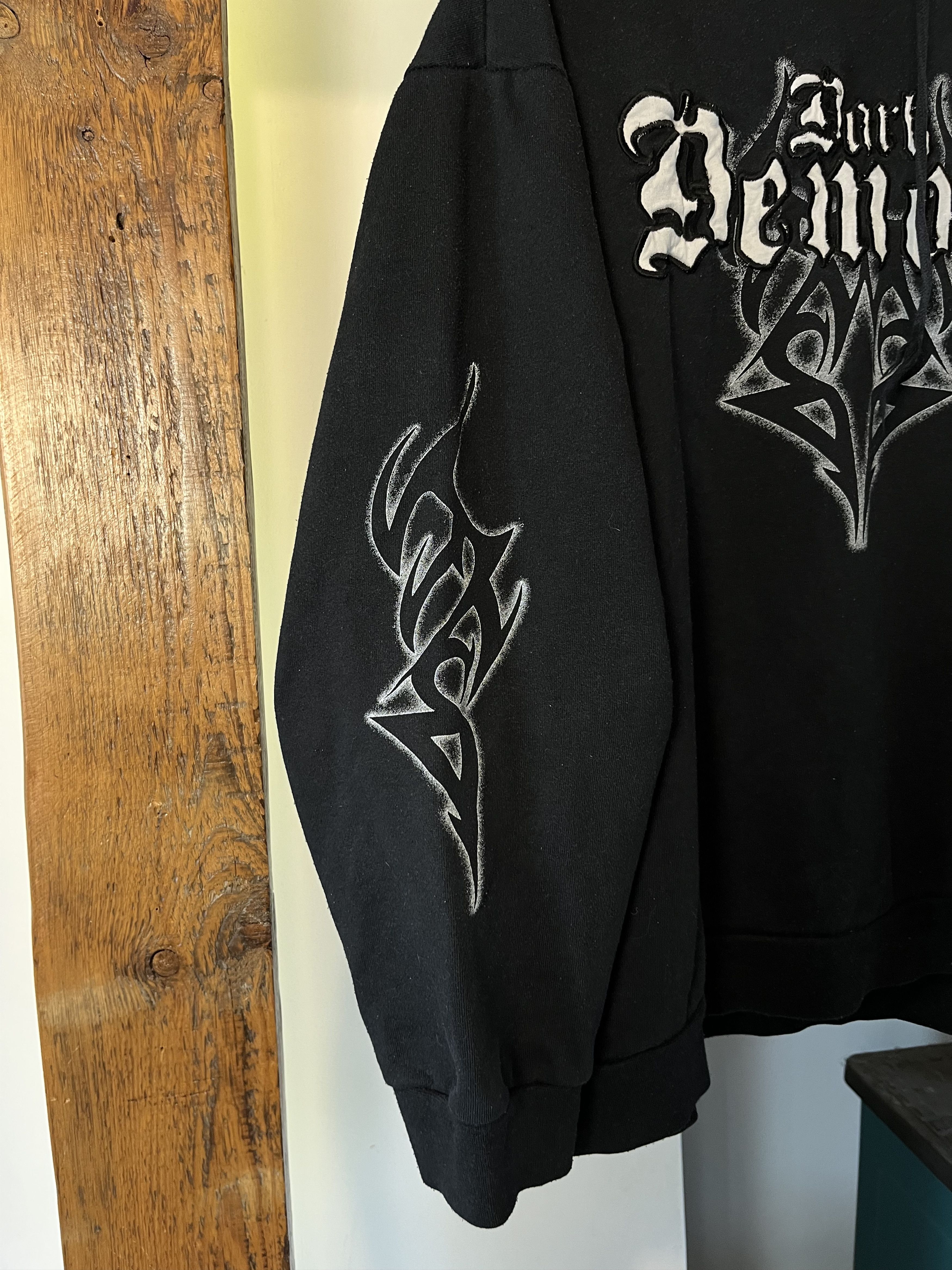 Tribal Streetwear × Vintage 90s Tribal Affliction Avant Garde Hoodie Size US L / EU 52-54 / 3 - 6 Thumbnail