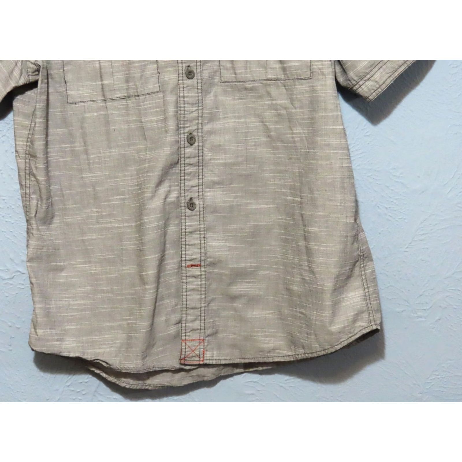Harley Davidson Harley-Davidson Men's Shirt L Button-Up Gray Short Sleeve Embroidered Woven Slub Weave Lightweight Breathable Classic Motorcycle Size US L / EU 52-54 / 3 - 2 Thumbnail