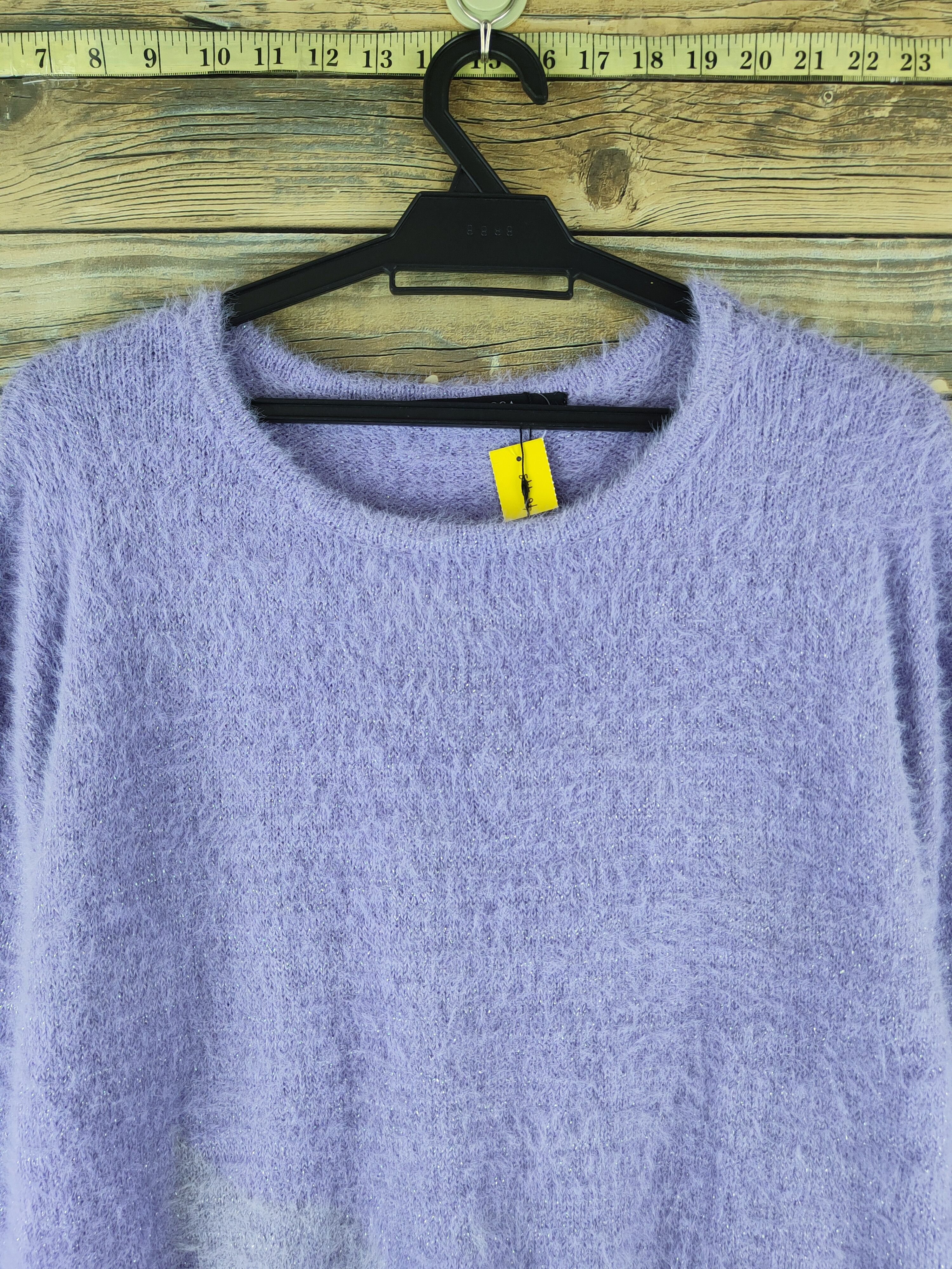 Japanese Brand DL Yecca Vecca Light Purple Fur Mohair Knitwear #46-443 Size M / US 6-8 / IT 42-44 - 2 Thumbnail