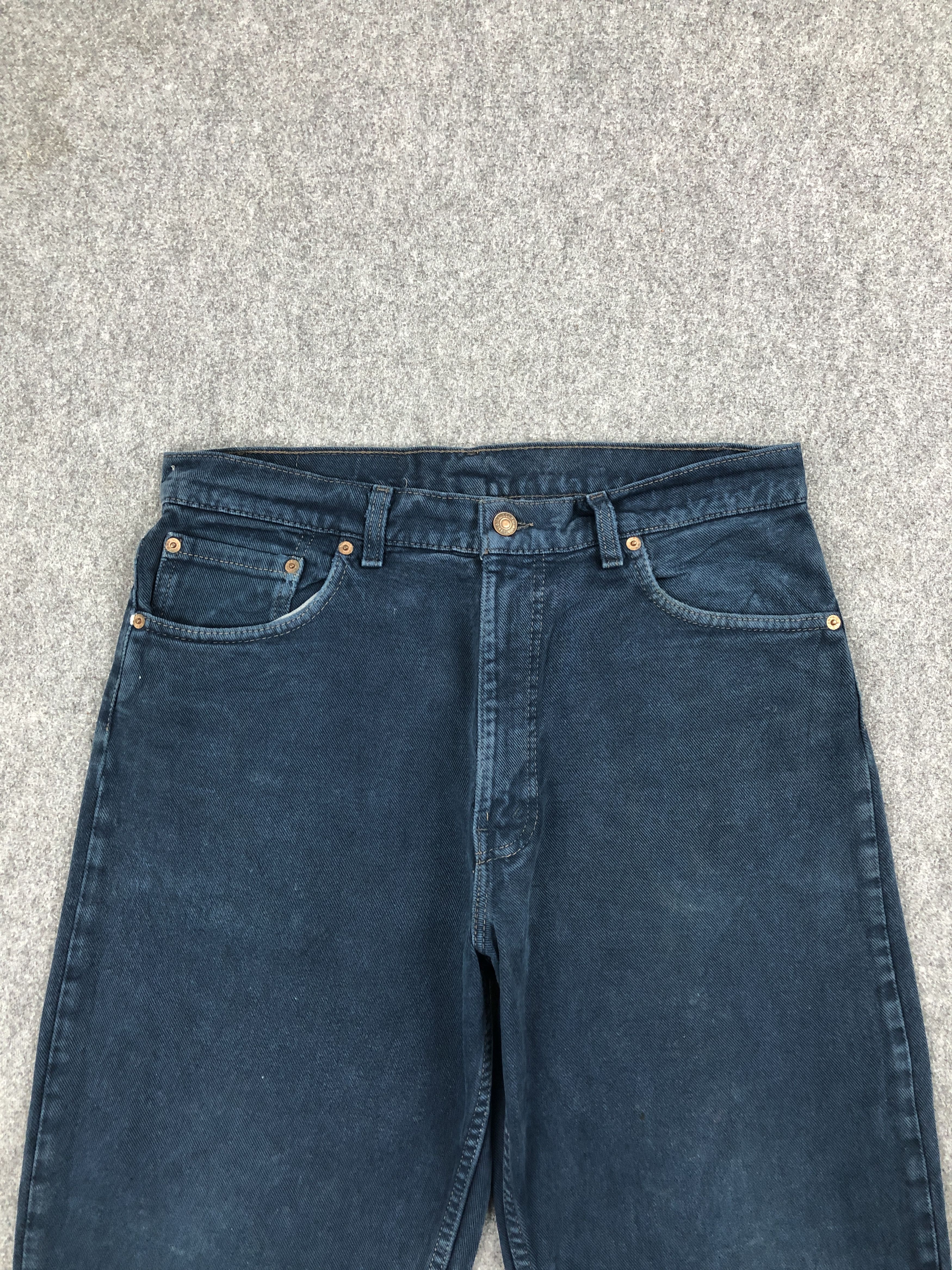 Levi's Vintage 90s Levis 550 Dark Blue Jeans DP2536 Size US 32 / EU 48 - 2 Thumbnail