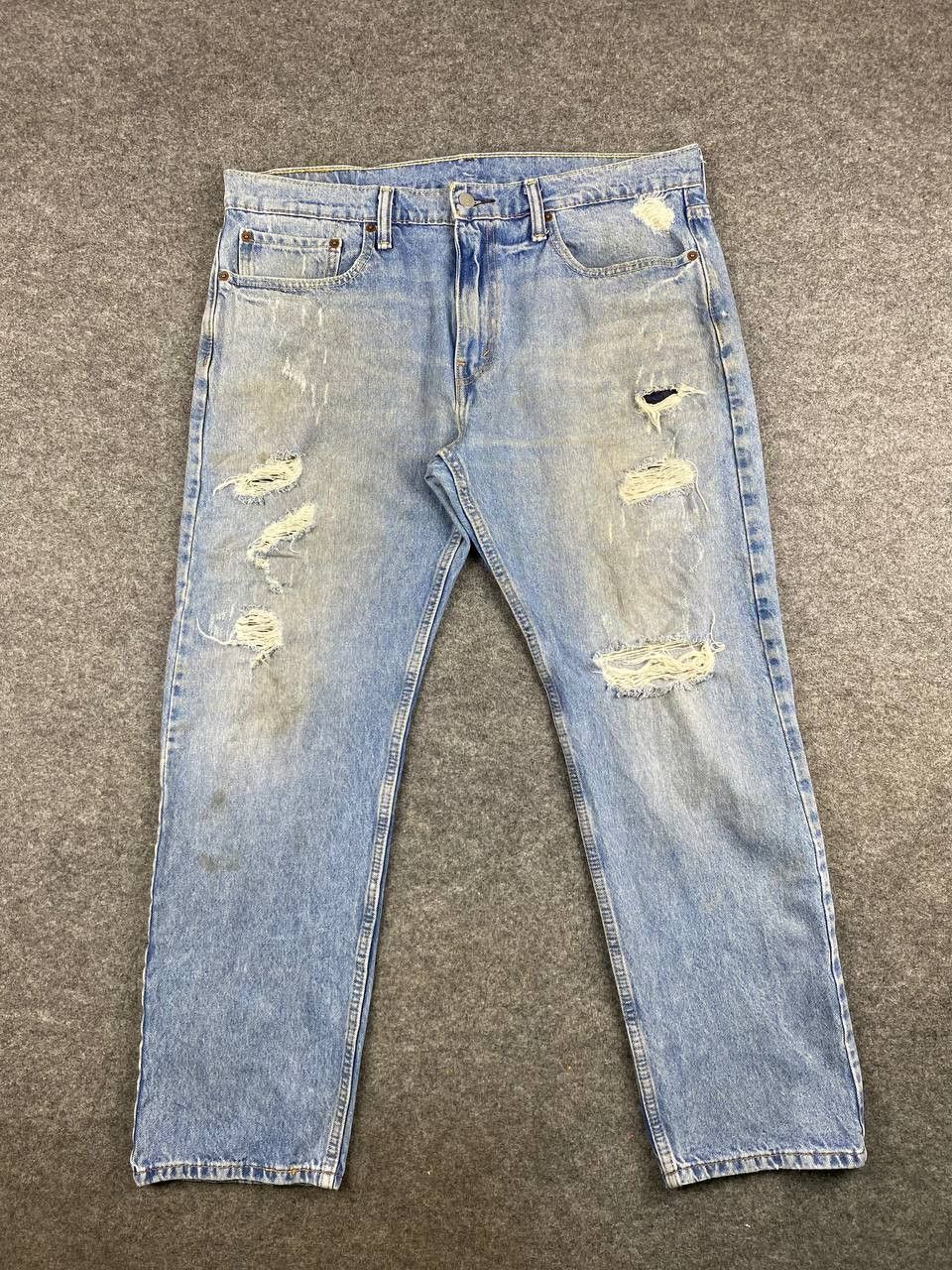 Levi's levis 502 regular tapered distressed denim Size US 39 - 9 Thumbnail