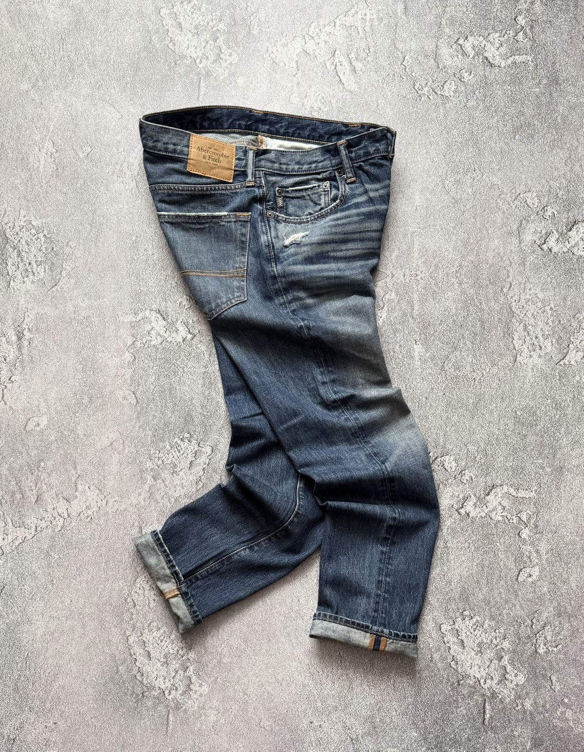 Abercrombie & Fitch Abercrombie & Fitch 32/30 blue denim pant trouser Jean chino Size US 32 / EU 48 - 12 Thumbnail