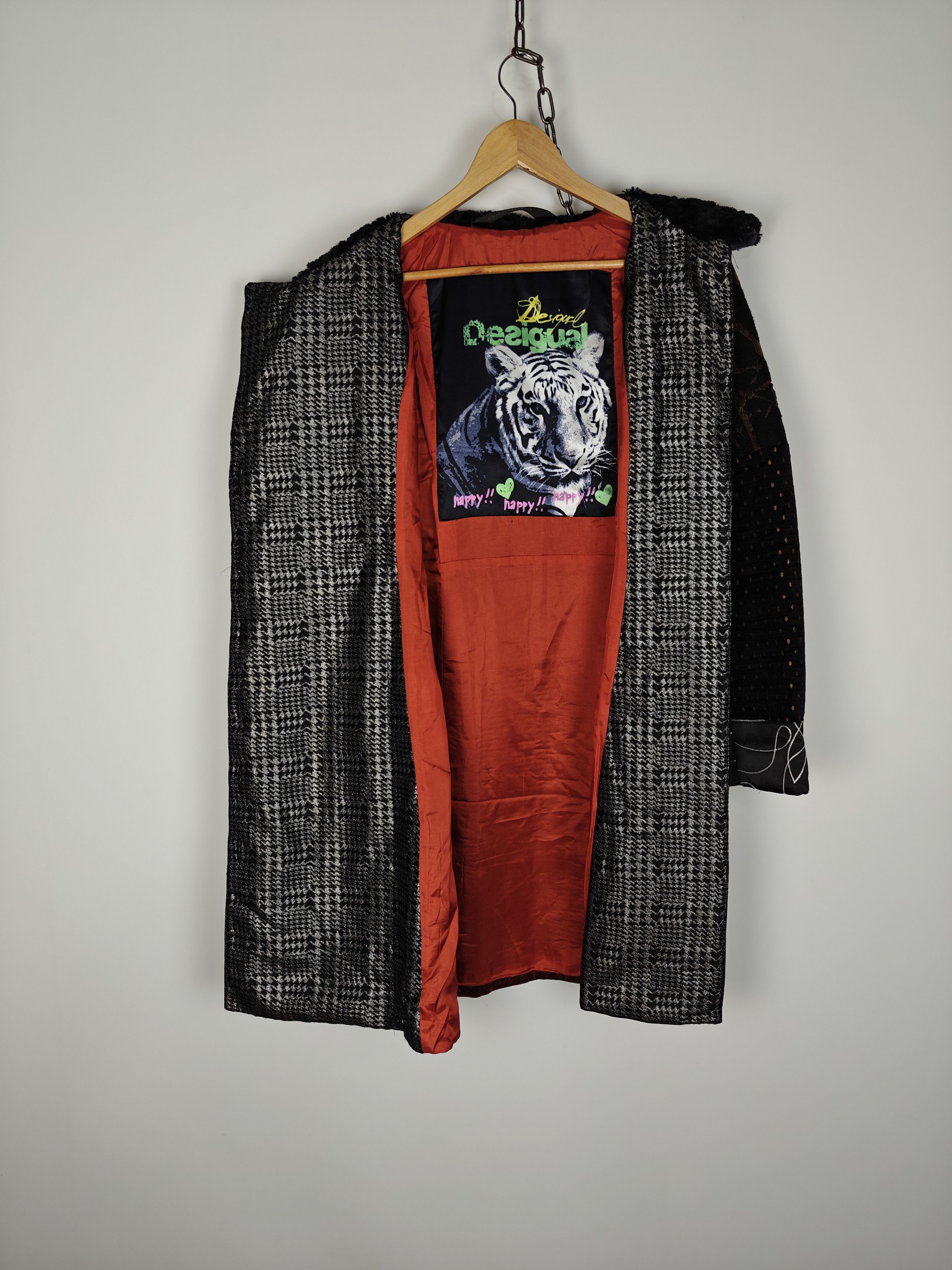 Desigual Desigual Coat Jacket Multicolor Eyes Design size 40 Size M / US 6-8 / IT 42-44 - 10 Thumbnail