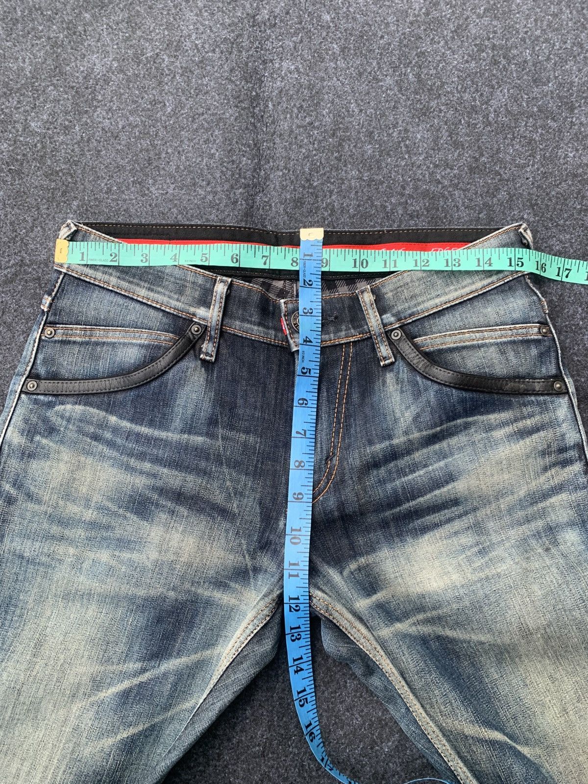 Edwin RARE 💥 Edwin EDGE WOLD FIRE jeans faded style. Size US 30 / EU 46 - 3 Thumbnail