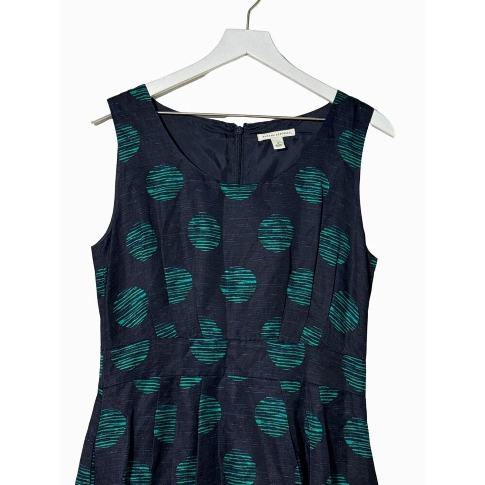 Banana Republic Banana Republic Dress Womens 8 Sleeveless Polka Dot Size M / US 6-8 / IT 42-44 - 4 Thumbnail