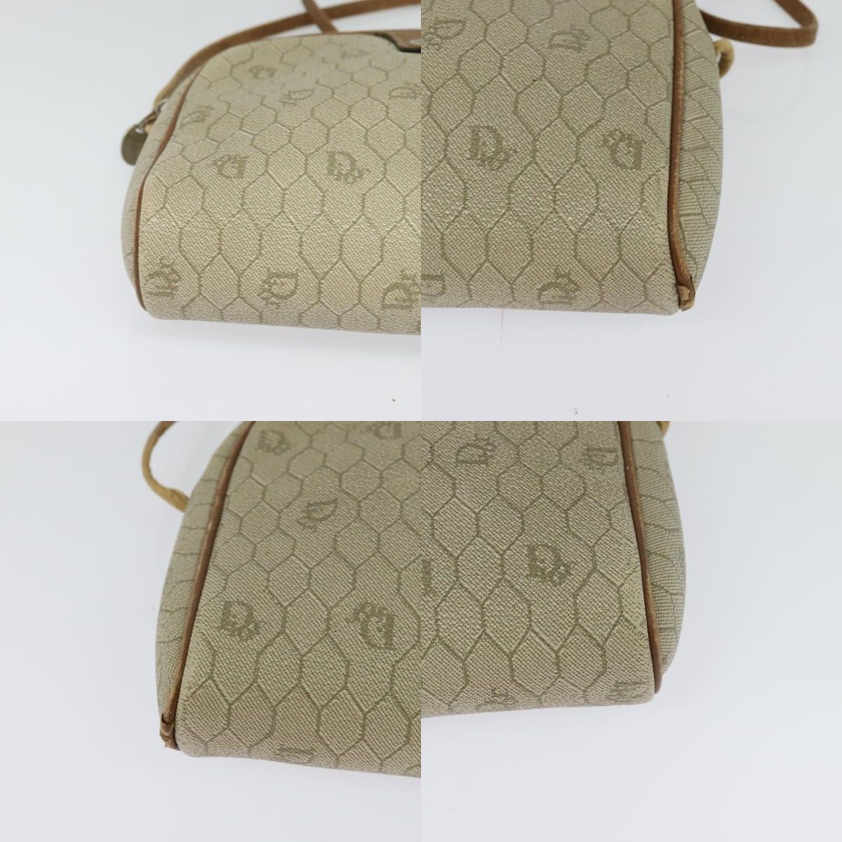Dior DIOR Honeycomb Canvas Shoulder Bag Pvc Beige Size ONE SIZE - 10 Thumbnail