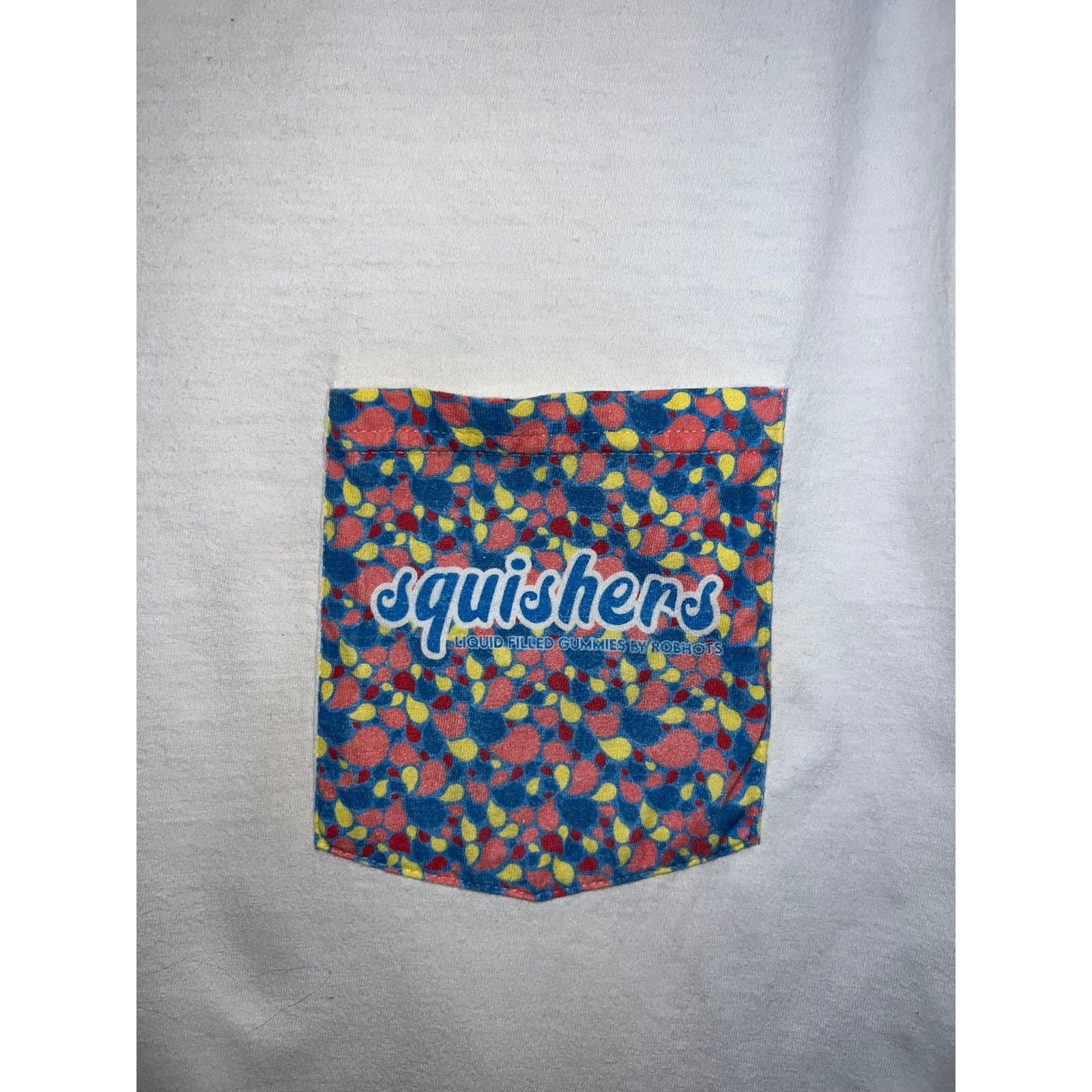 Vintage Squishers Gummies Shirt Liquid Filled Robhot Pocket Tee M Size US M / EU 48-50 / 2 - 3 Thumbnail