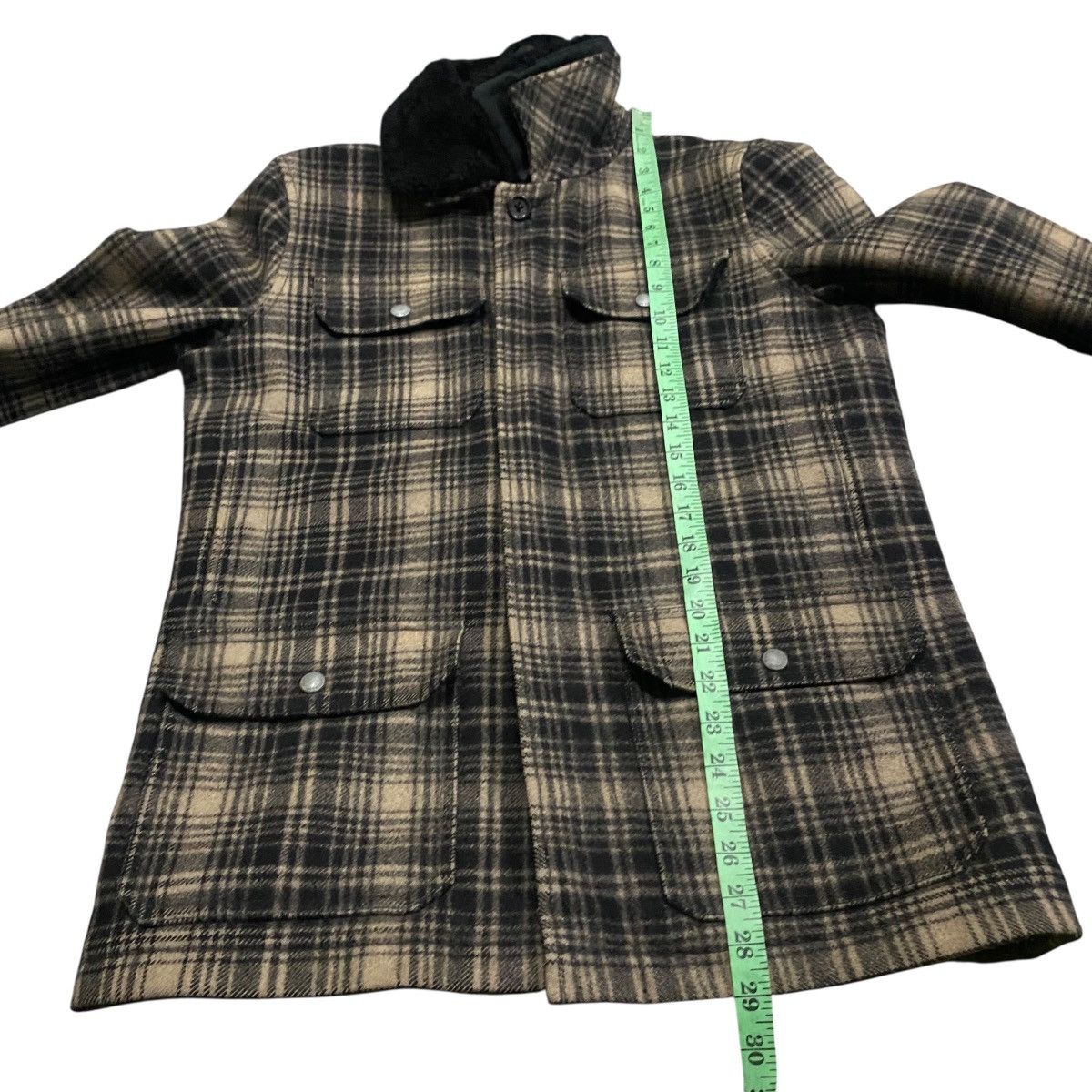 Banana Republic Banana Republic Wool Plaid Button Jacket M Size Brown/Black Size US M / EU 48-50 / 2 - 13 Thumbnail