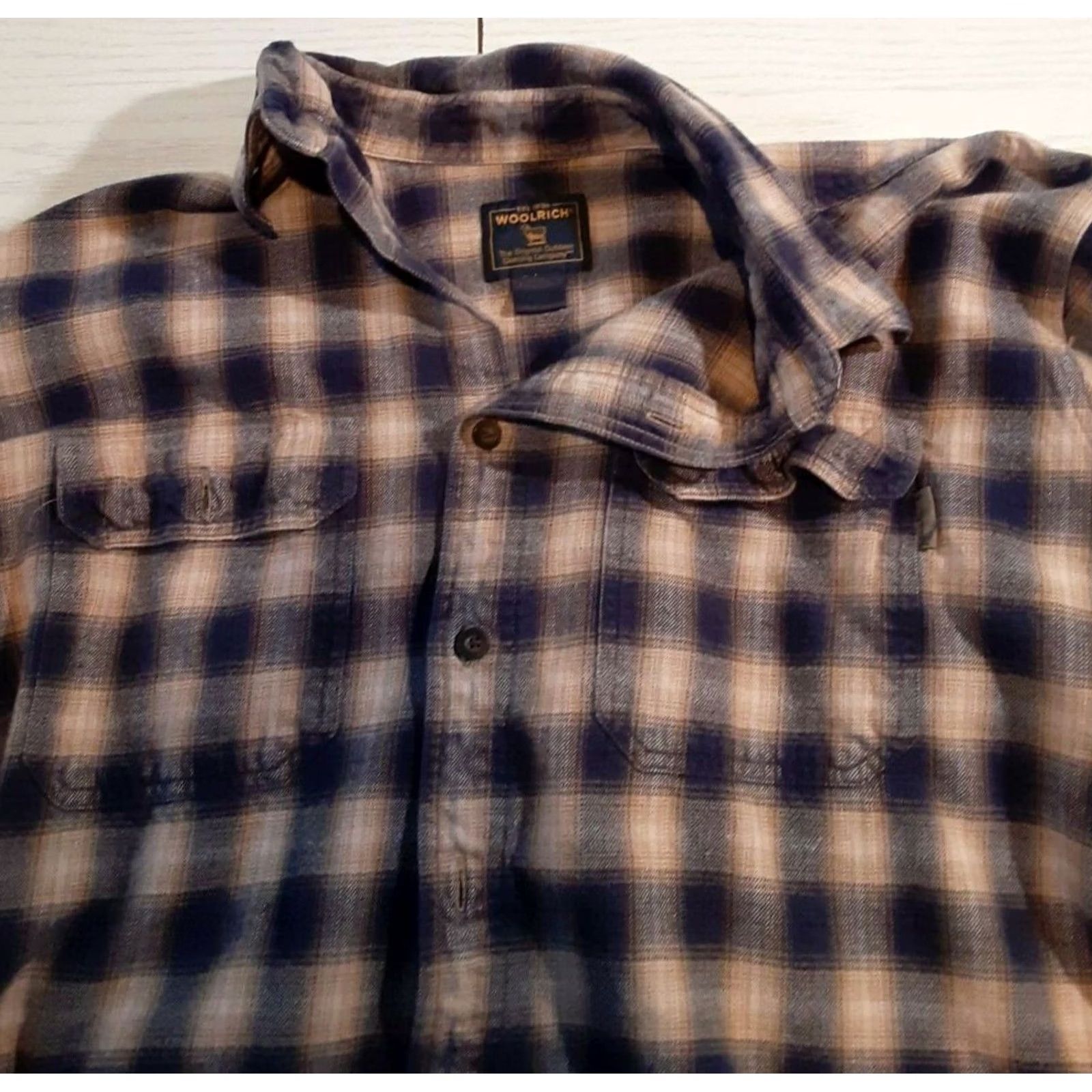 Vintage VINTAGE Woolrich flannel shirt full button size LG Mens Size US L / EU 52-54 / 3 - 2 Thumbnail
