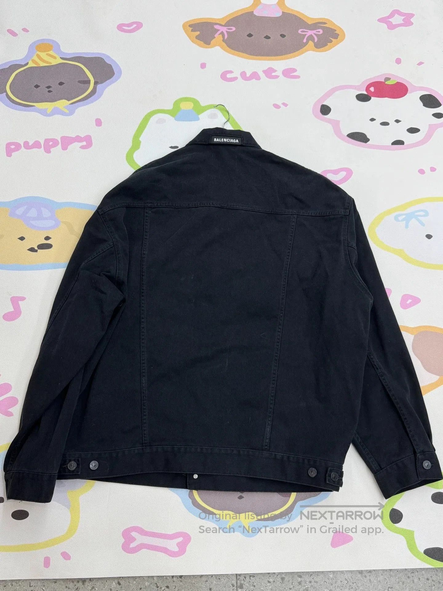 Balenciaga Balenciaga Logo Collar Denim Jacket. Size US XS / EU 42 / 0 - 8 Thumbnail