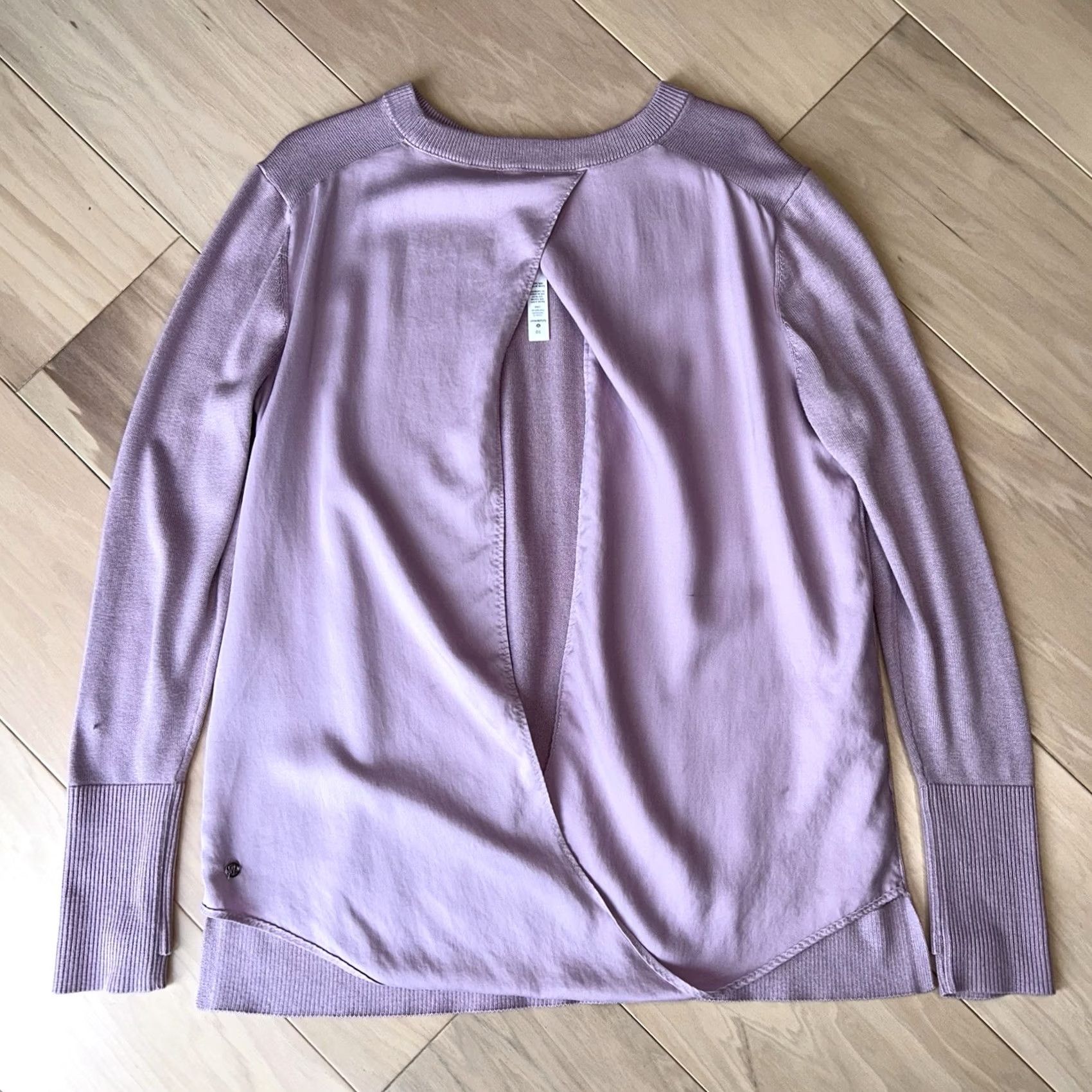 Lululemon Lululemon Still at Ease Sweater Pink Womens 10 Crew Neck Long Sleeve Knit Pullover Casual Athleisure Logo Size L / US 10 / IT 46 - 2 Thumbnail