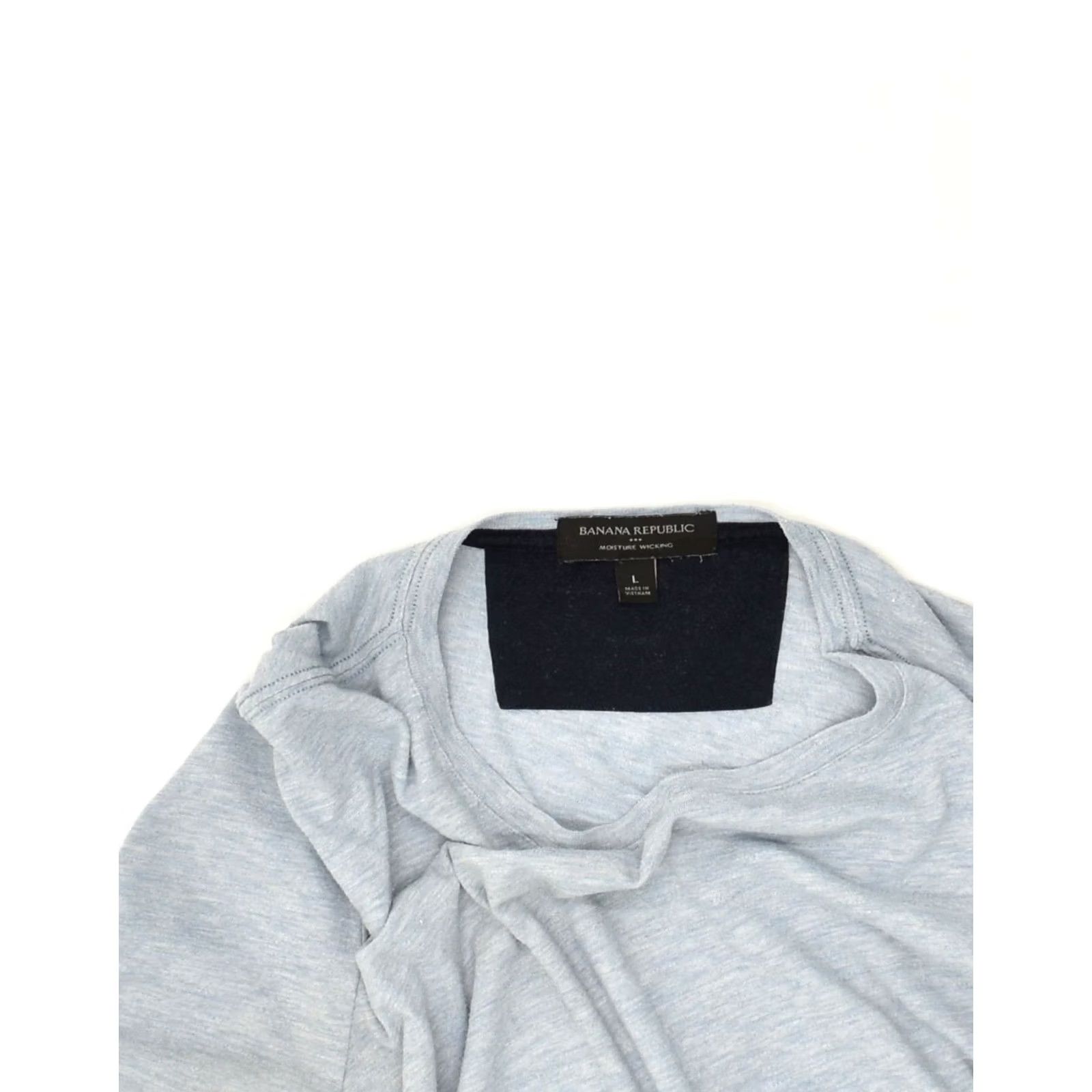 Banana Republic BANANA REPUBLIC Mens Wicks Moisture T-Shirt Top Large Grey Polyester Size US L / EU 52-54 / 3 - 4 Thumbnail