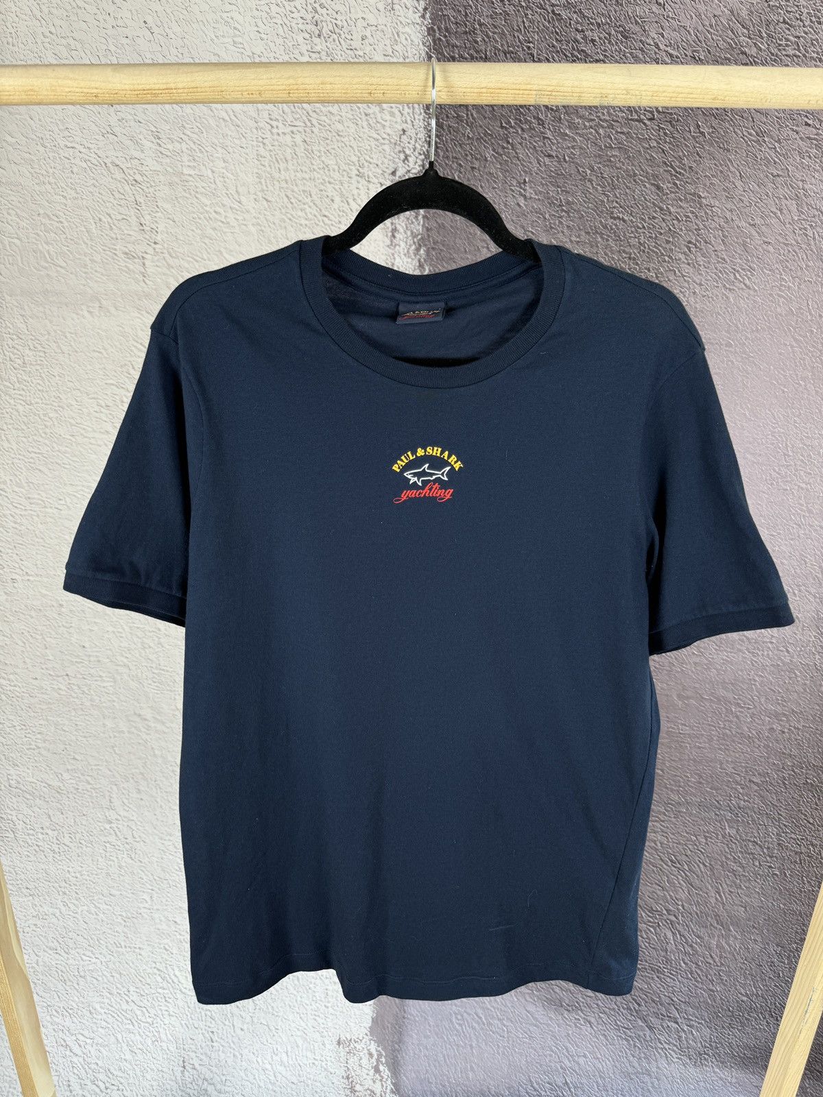 Paul & Shark Paul & Shark navy blue center logo tee shirt Size US S / EU 44-46 / 1 - 2 Thumbnail