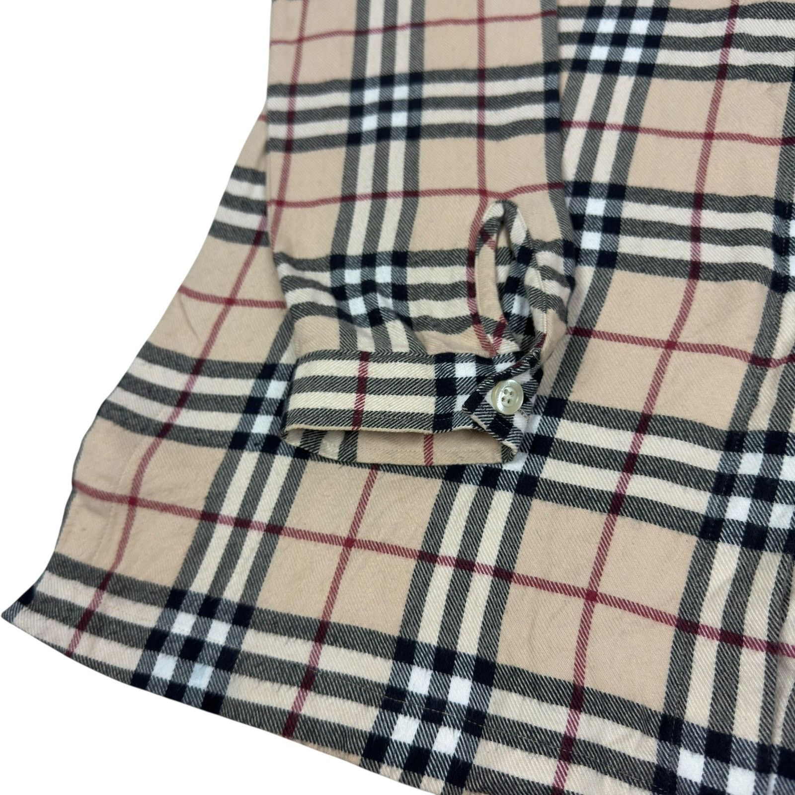 Burberry × Japanese Brand Burberry Beige Nova Check Cotton Long Sleeve Shirt Size M / US 6-8 / IT 42-44 - 10 Thumbnail