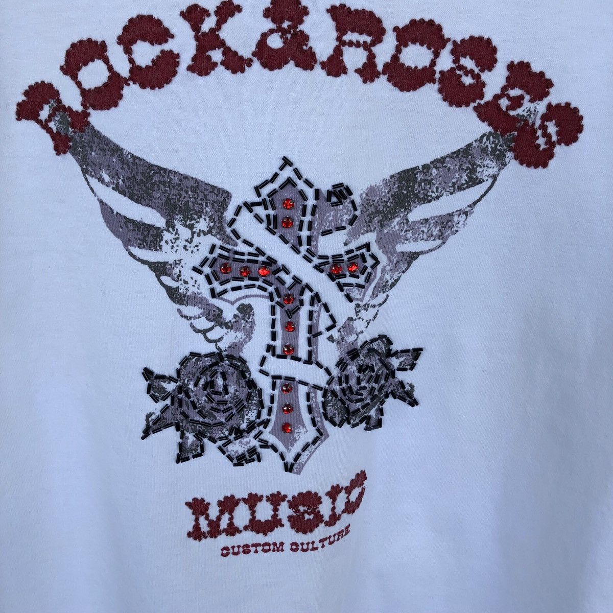 Tornado Mart 💥rare💥 CULTURE CUSTOM rhine stone punk rock tshirt Size US M / EU 48-50 / 2 - 5 Thumbnail