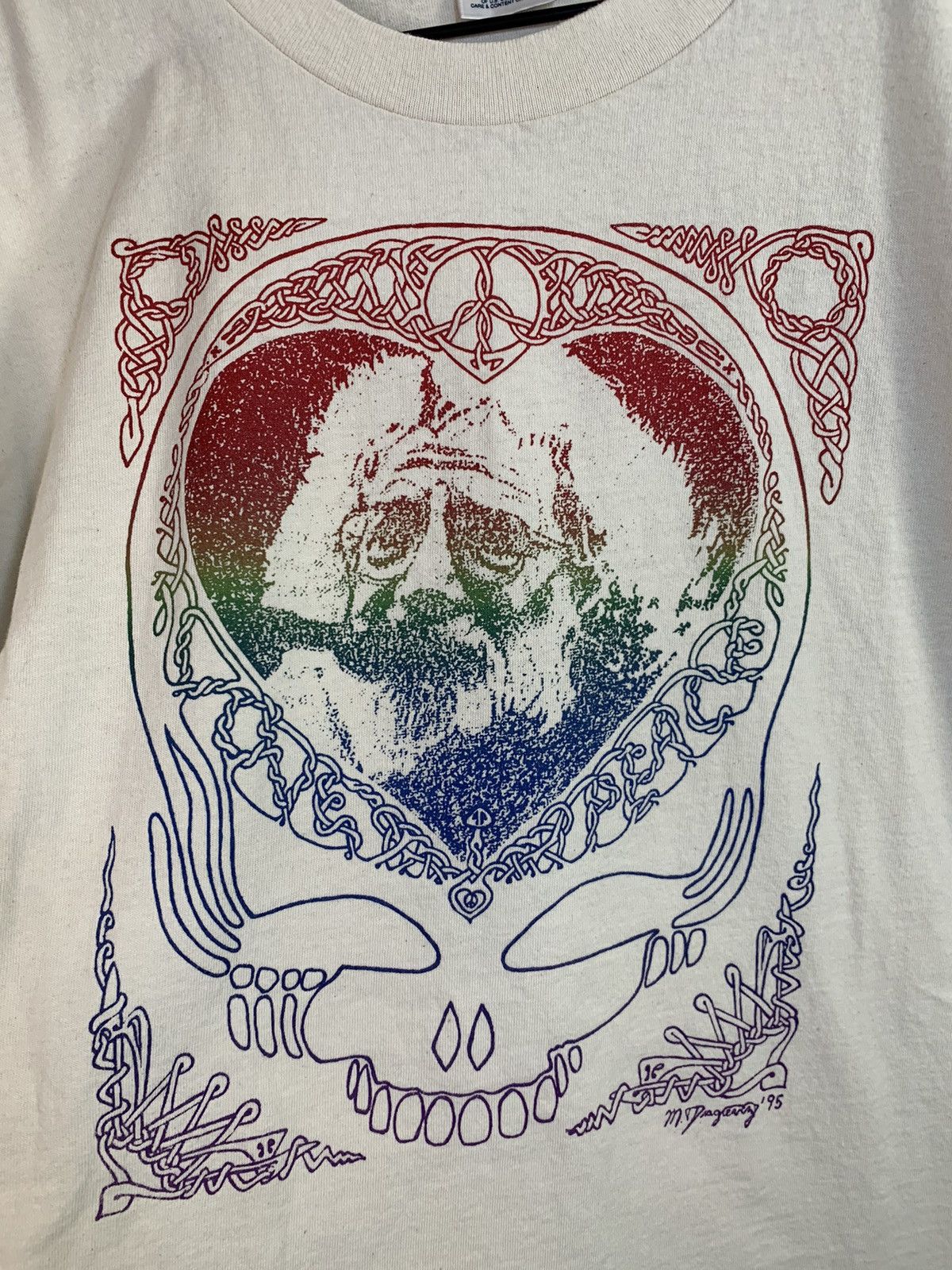 Band Tees *RARE* Vintage 90s Jerry Garcia Grateful Dead Memorial Shirt Size US XL / EU 56 / 4 - 3 Thumbnail