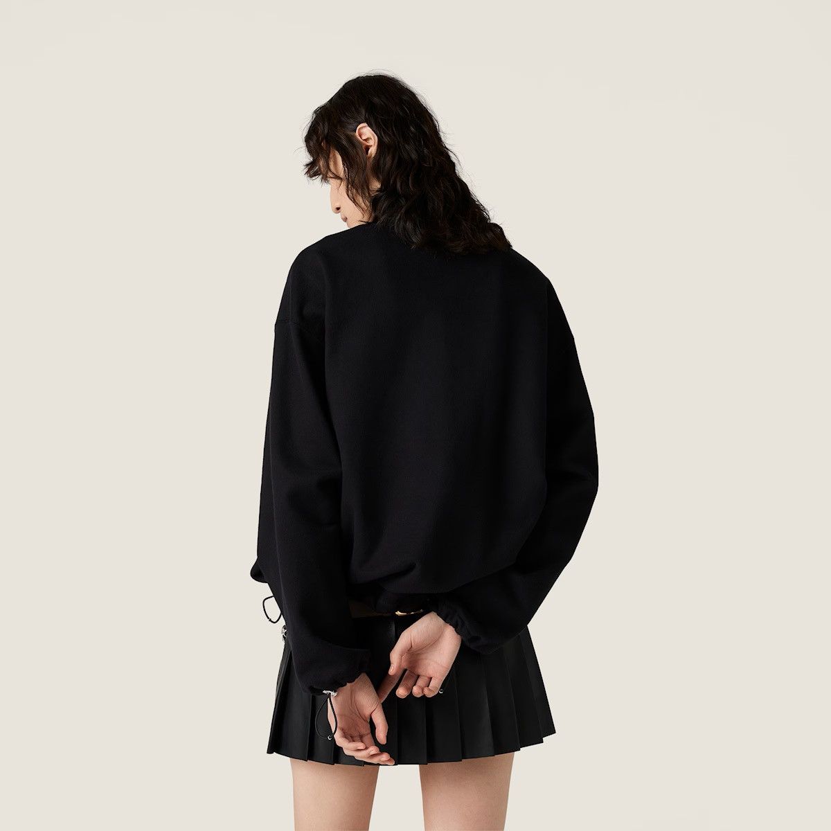 Miu Miu Miu Miu Cotton fleece zipper sweatshirt Size XS / US 0-2 / IT 36-38 - 3 Thumbnail