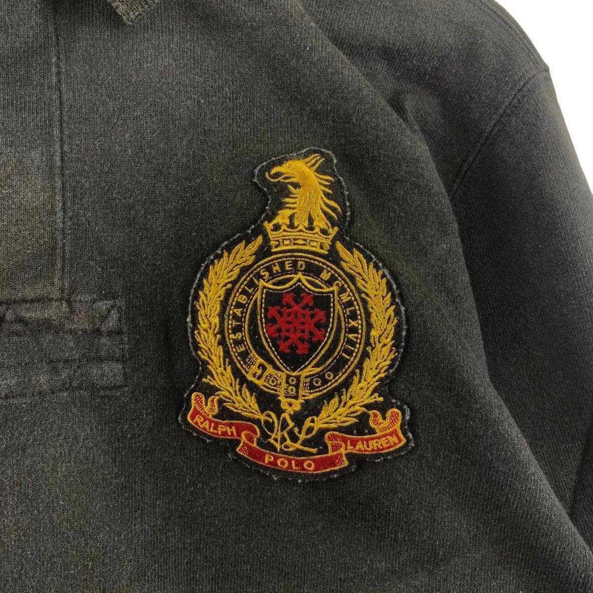 Polo Ralph Lauren Vintage 90’ POLO RALPH LAUREN Crest Logo Rugby Tee Shirt Size US M / EU 48-50 / 2 - 2 Thumbnail