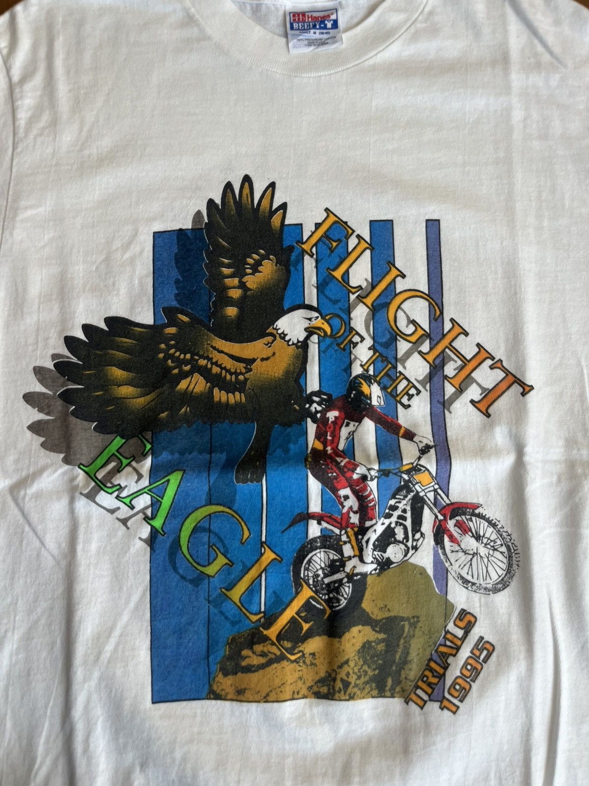 Vintage Vintage FLIGHT OF THE EAGLE TRIALS 1995’s Tshirt Size US M / EU 48-50 / 2 - 6 Thumbnail