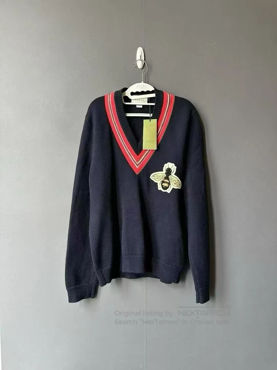 Gucci Guicci Bee Motif Knit Sweater| Size US L / EU 52-54 / 3 - 1 Thumbnail