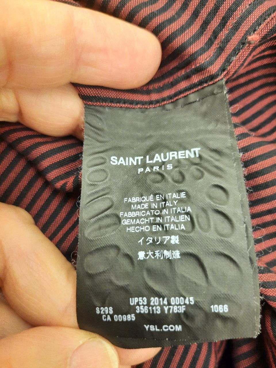 Saint Laurent Paris Striped Shirt Size US XS / EU 42 / 0 - 5 Thumbnail