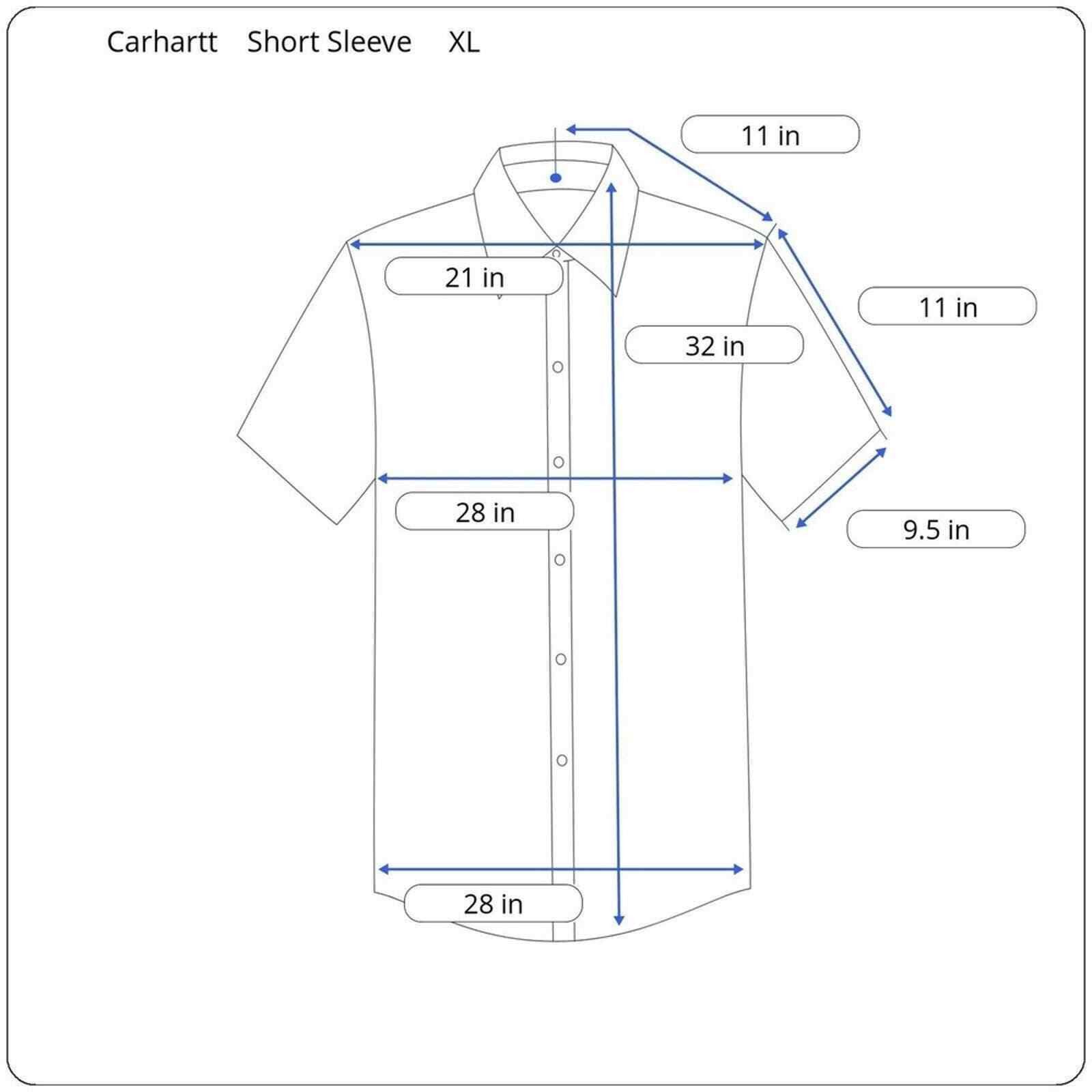 Carhartt Carhartt Mens XL Shirt Button Down Short Sleeve Yellow *FLAW Size US XL / EU 56 / 4 - 9 Thumbnail
