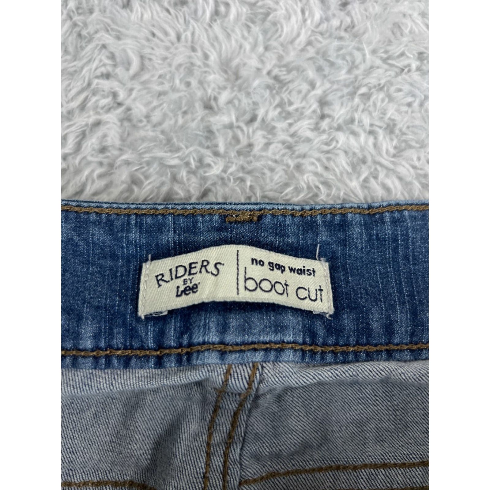 Lee Lee Blue Denim Jeans Bootcut 31x29 Regular Inseam 29 Mid Rise 5-Pocket Cotton Blend Womens Adult Jeans Size 24" / US 00 / IT 34 - 6 Thumbnail