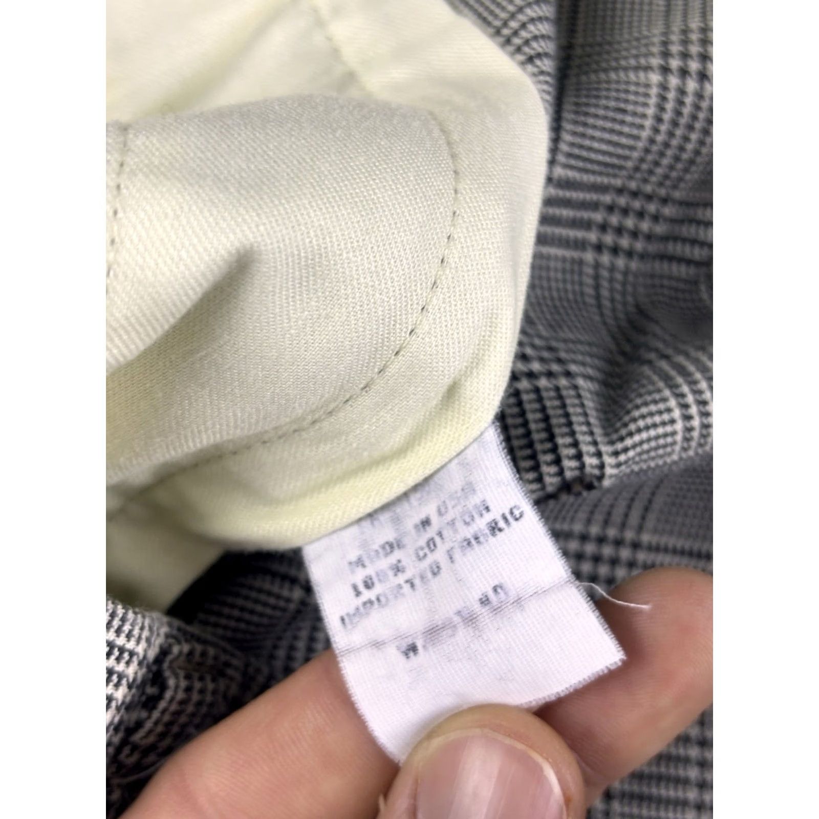 Polo Ralph Lauren VINTAGE Polo Ralph Lauren Shorts Black Glen Plaid Cotton 9” Inseam 40 Regular Men Size US L / EU 52-54 / 3 - 5 Thumbnail