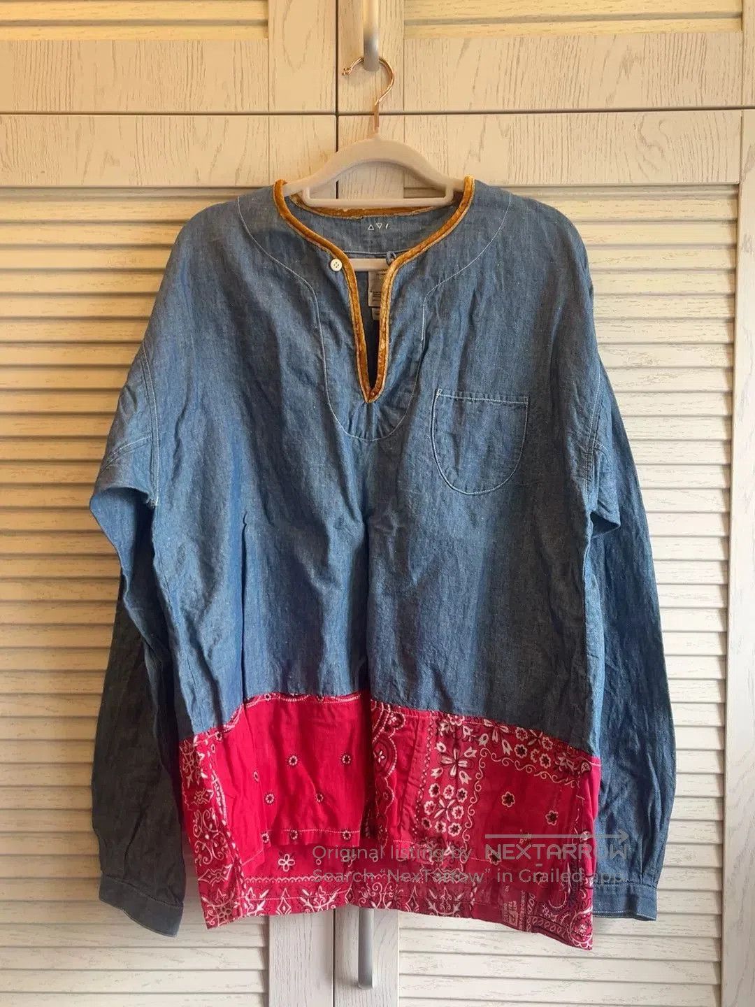 Visvim visvim Denim Shirt with Red Bandana. Size US M / EU 48-50 / 2 - 1 Thumbnail