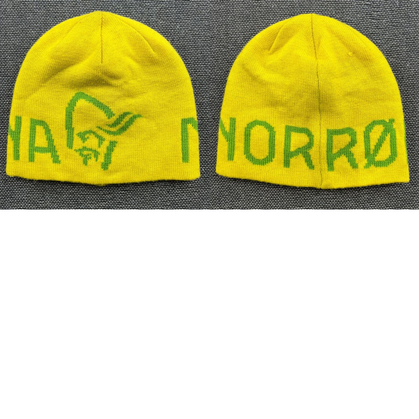 Logo 7 Norrona /29 Logo Beanie Hat S 100% Merino Wool Yellow Spellout Unisex Adults Thermal Knit Wool Mellow Yellow Beanie Mens Womens Girls Boys Size ONE SIZE - 8 Thumbnail