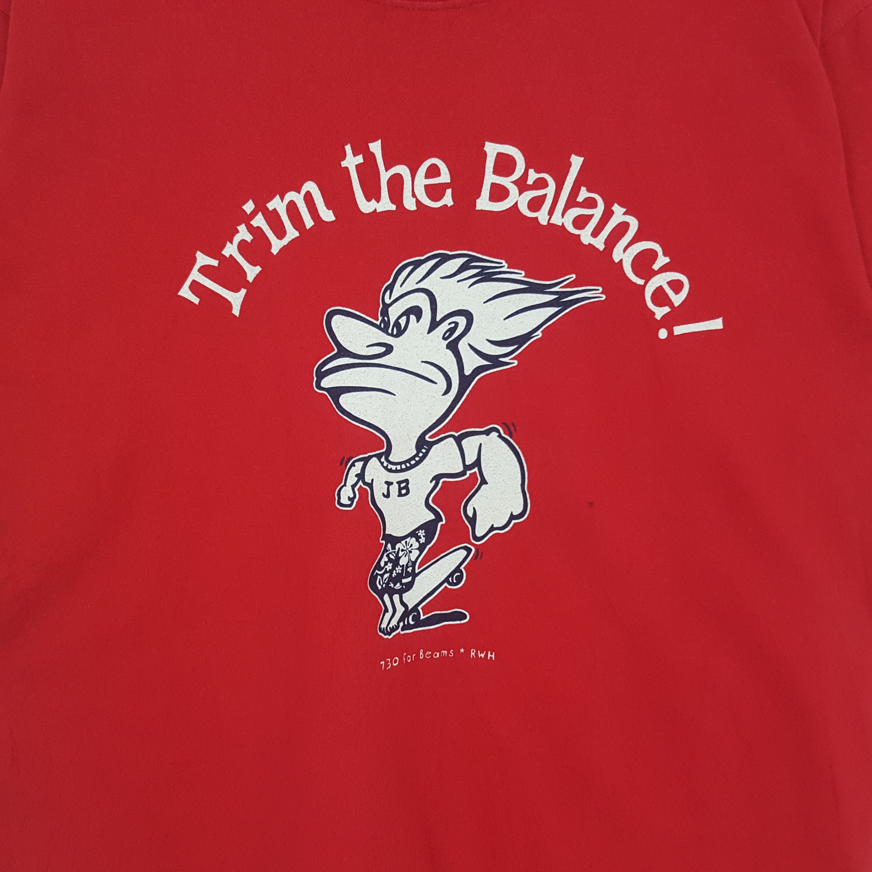 Vintage Vintage Trim The Balance Skate Style Tshirt Size US L / EU 52-54 / 3 - 2 Thumbnail
