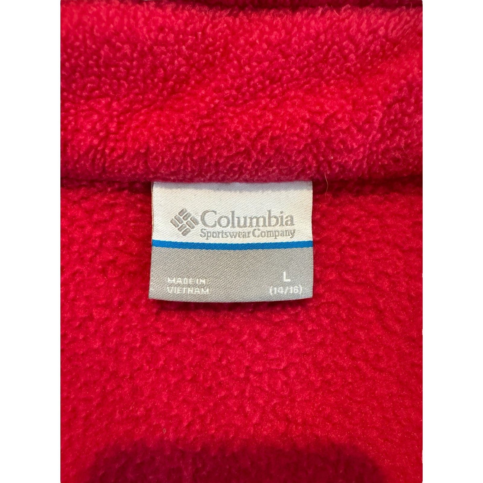 Columbia Columbia Fleece Jacket Size L 14/16 Pink Full Zip Outdoor Size US L / EU 52-54 / 3 - 5 Thumbnail